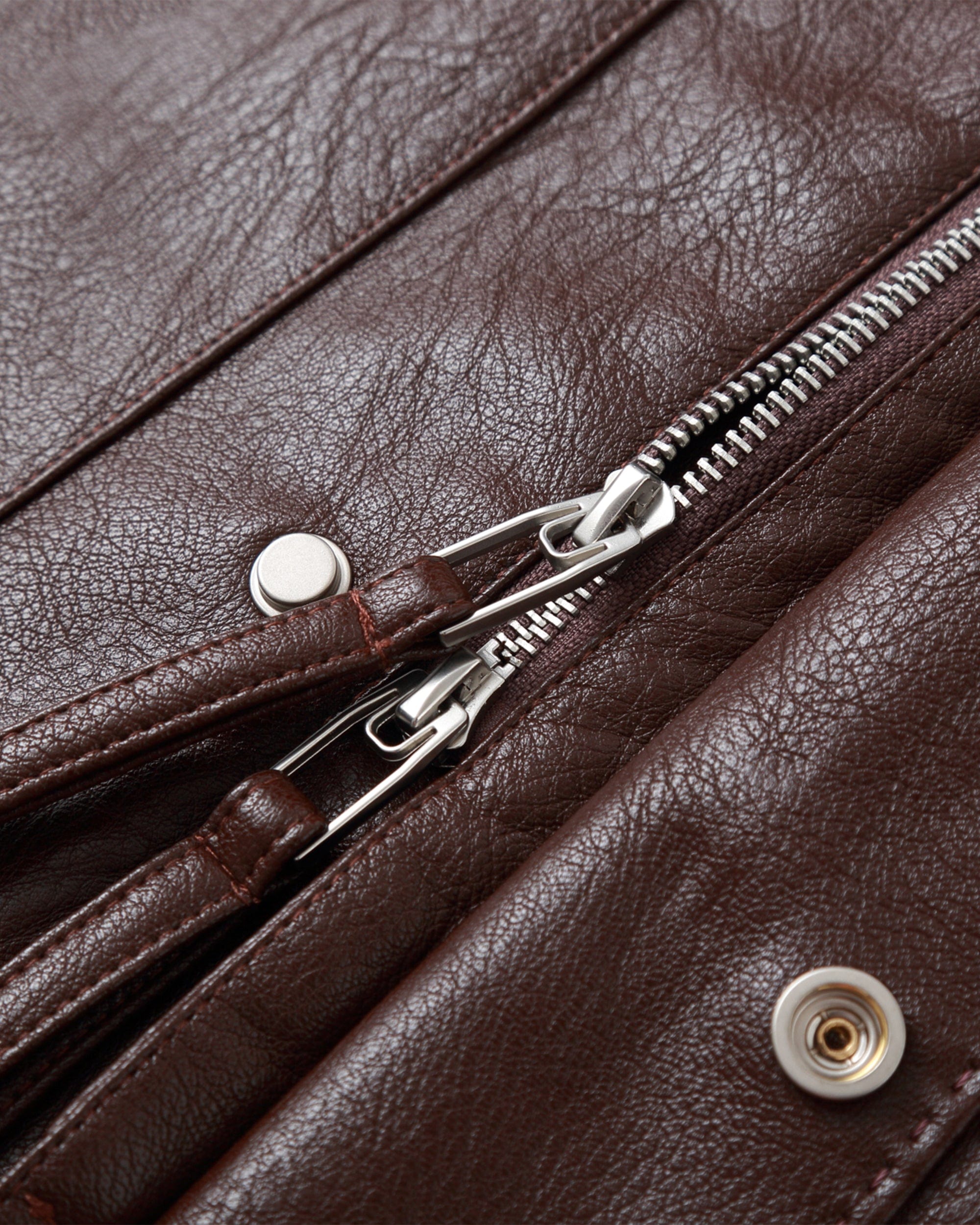 CLP Big Pocket Oversized Faux Leather Jacket-Jacket-S-Free Shipping Leatheretro