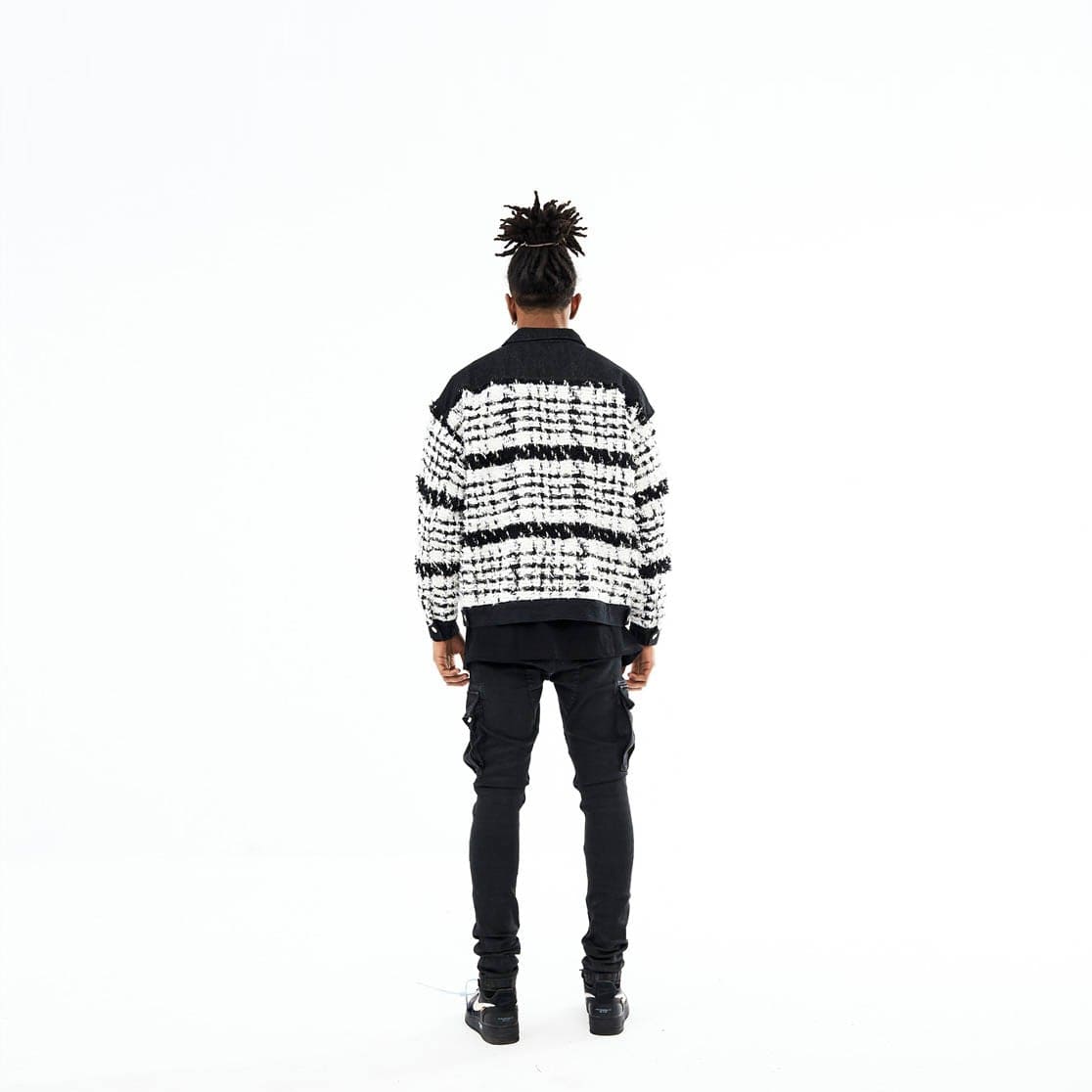 BONELESS Tweed Jacket-Jacket-S-White-Free Shipping Leatheretro