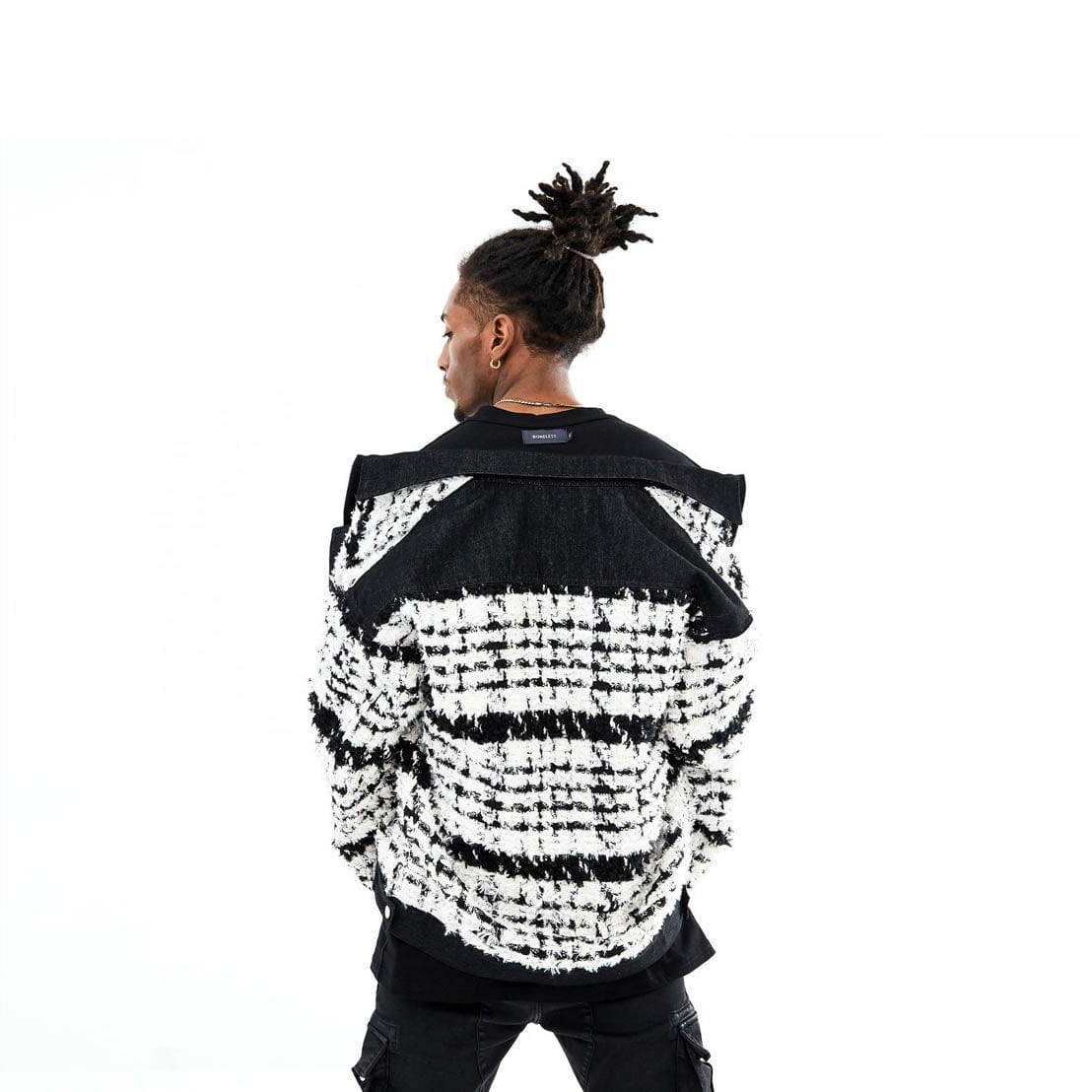 BONELESS Tweed Jacket-Jacket-S-White-Free Shipping Leatheretro