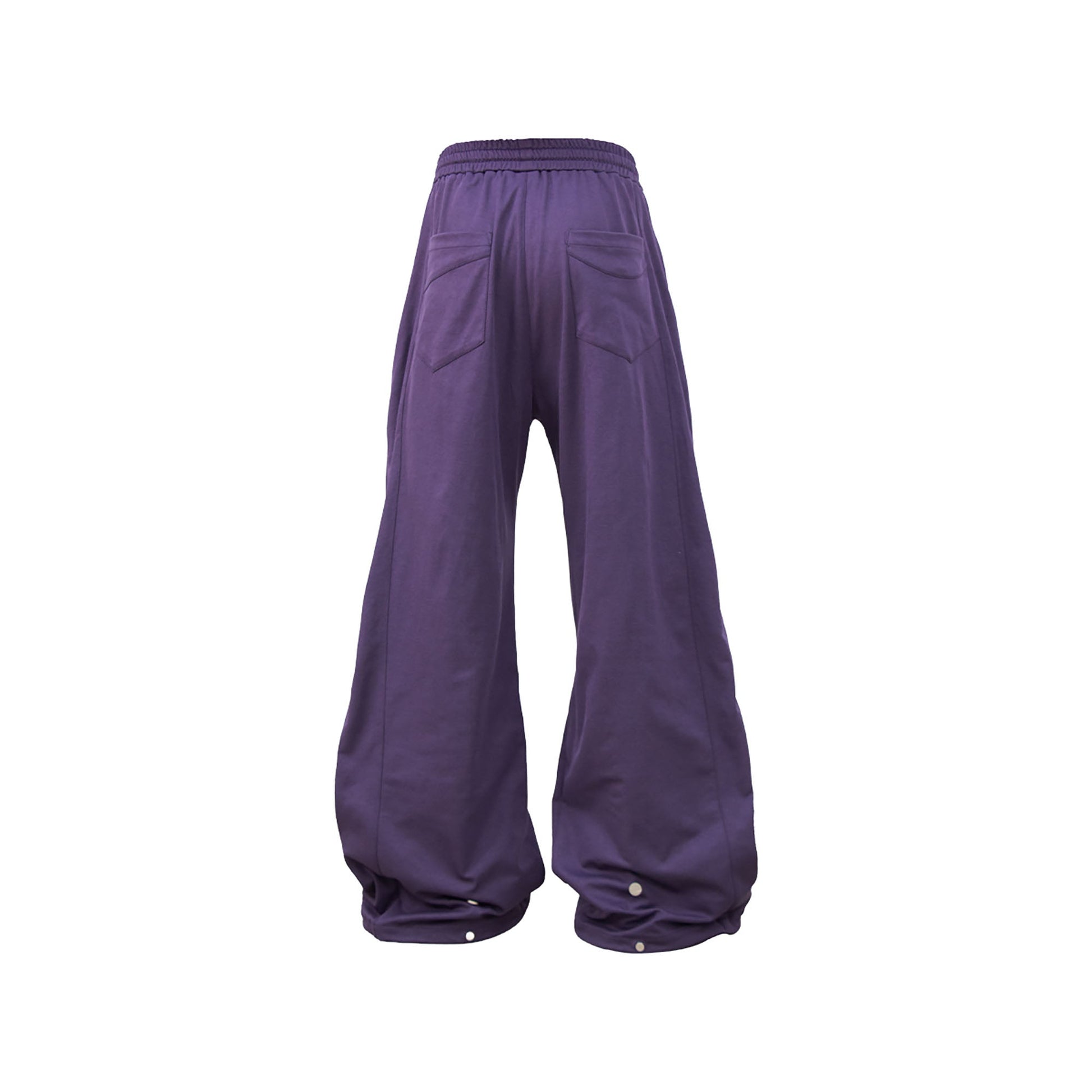 RELABEL Layered Multi-Zip Drawstring Sweatpants Purple-Pants-XS-Free Shipping Leatheretro