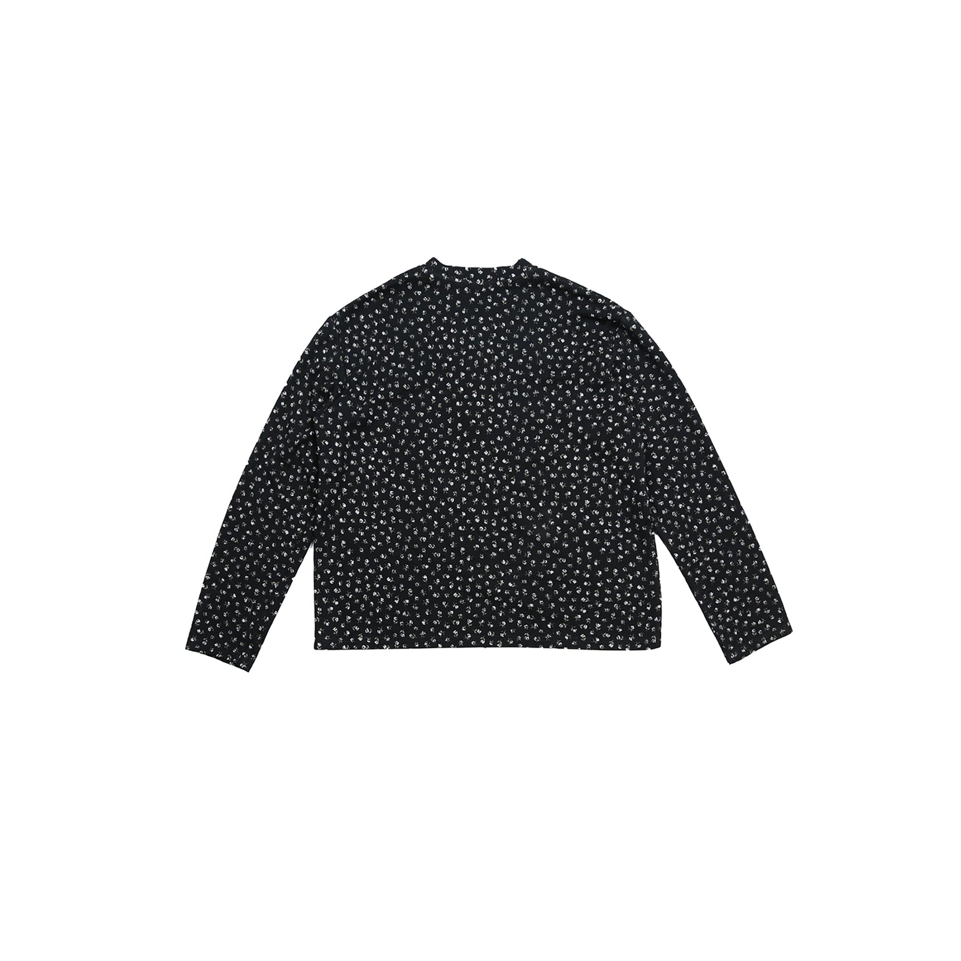 TRECLUB Floral Henley Long Sleeve-L/S Tee-S (Preorder)-Free Shipping Leatheretro
