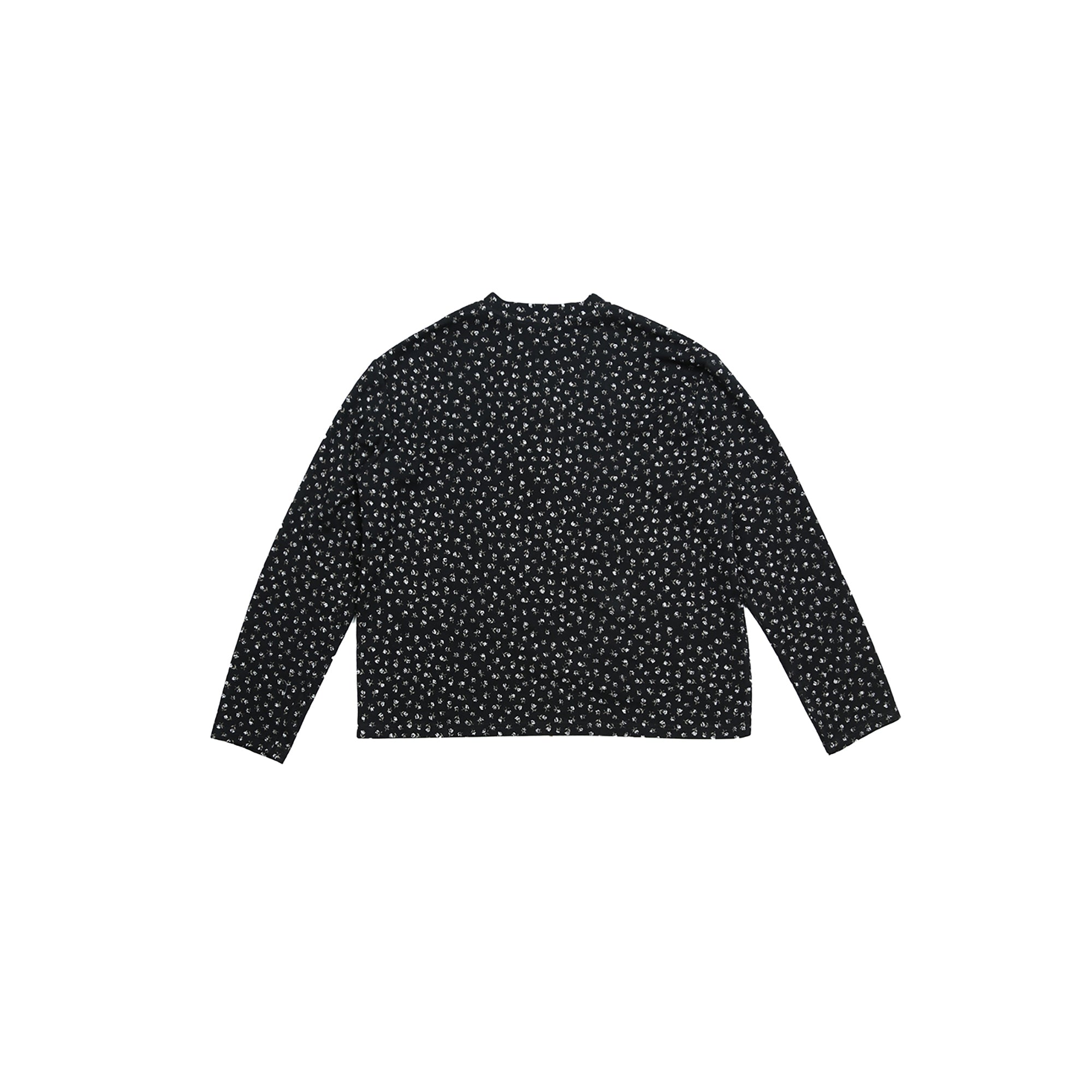 TRECLUB Floral Henley Long Sleeve-L/S Tee-S (Preorder)-Free Shipping Leatheretro
