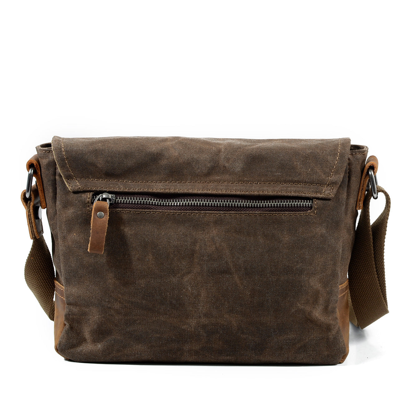 Vintage Crossbody Bag for Men – Casual Canvas Messenger Bag-dark gray-Free Shipping Leatheretro