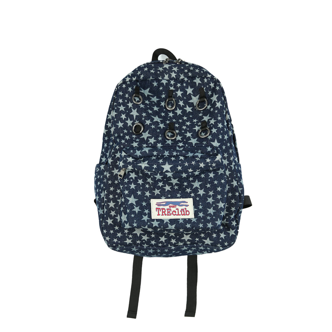 TRECLUB Multi-Eyelet Star Graphic Campus Backpack-Bag-One Size-Free Shipping Leatheretro