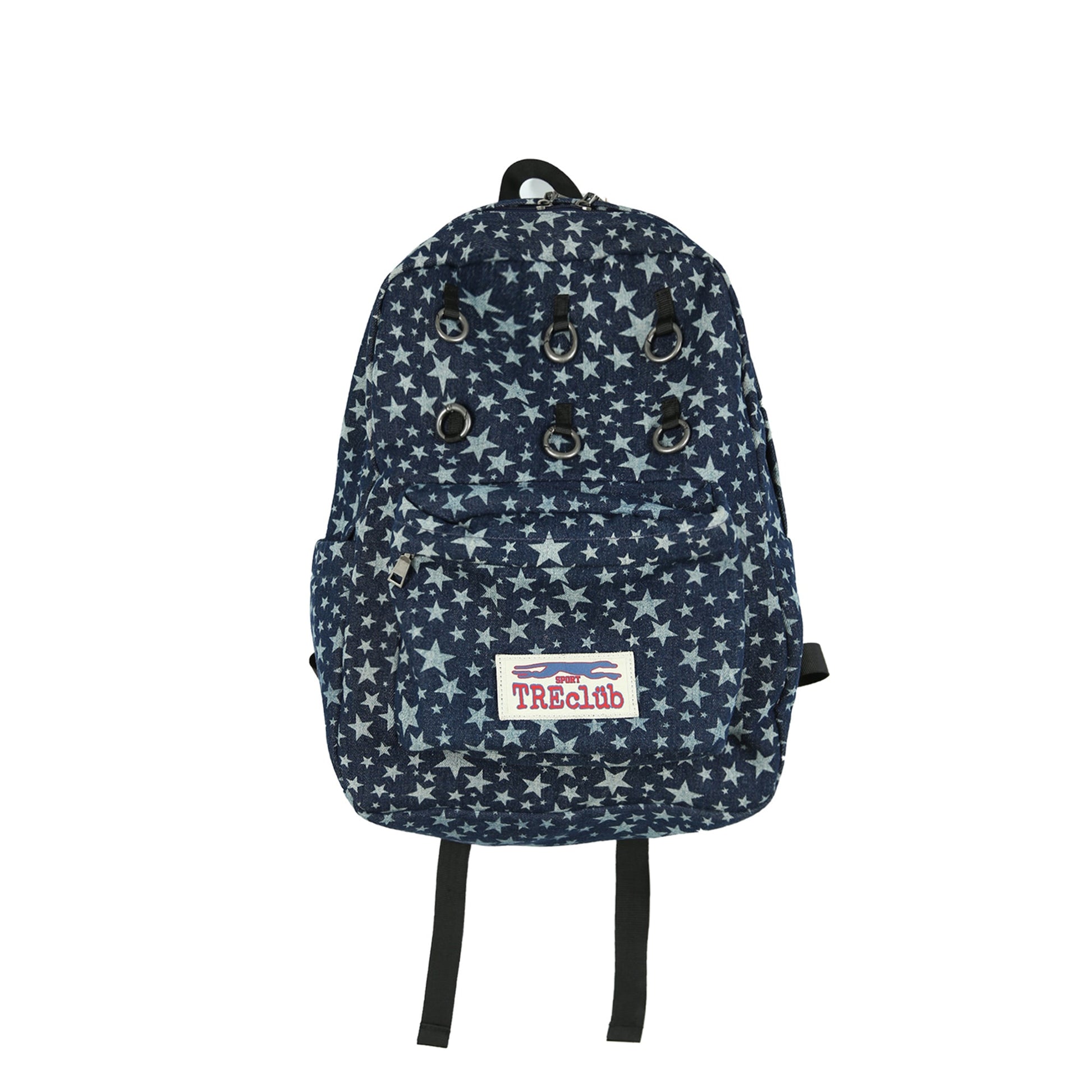 TRECLUB Multi-Eyelet Star Graphic Campus Backpack-Bag-One Size-Free Shipping Leatheretro