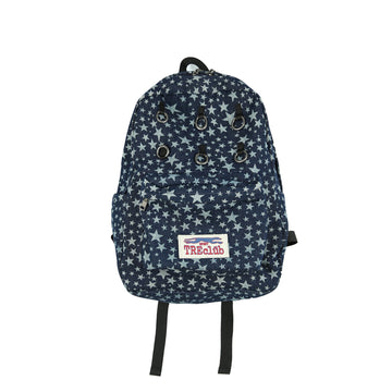 TRECLUB Multi-Eyelet Star Graphic Campus Backpack-Bag-One Size-Free Shipping Leatheretro