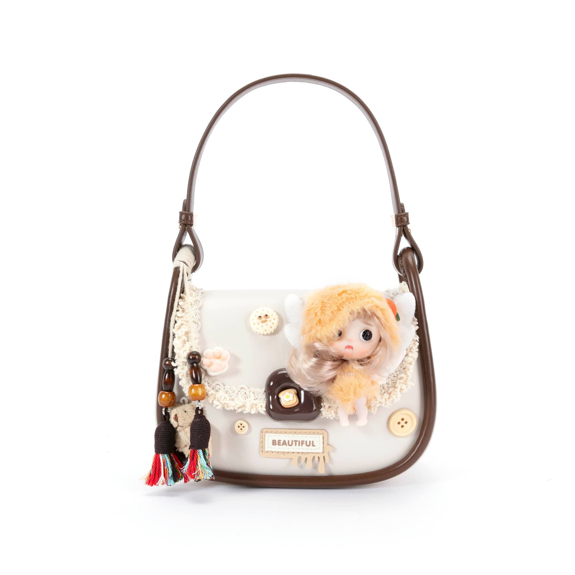 BLING BOX Nutcracker Fairy Doll Saddle Bag-Bag-One Size-Free Shipping Leatheretro