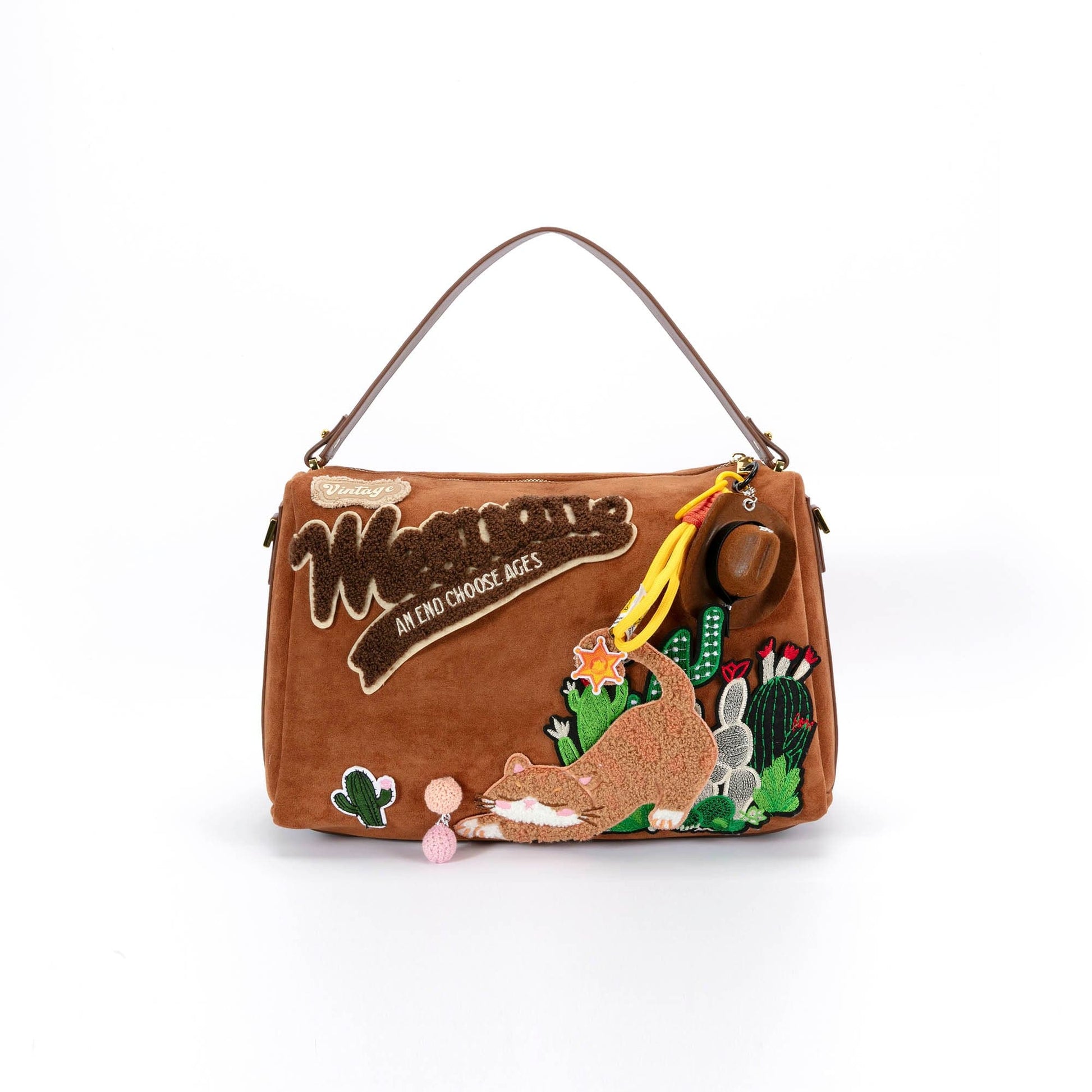 BLING BOX Desert Nap Embroidered Shoulder Bag-Bag-One Size-Free Shipping Leatheretro