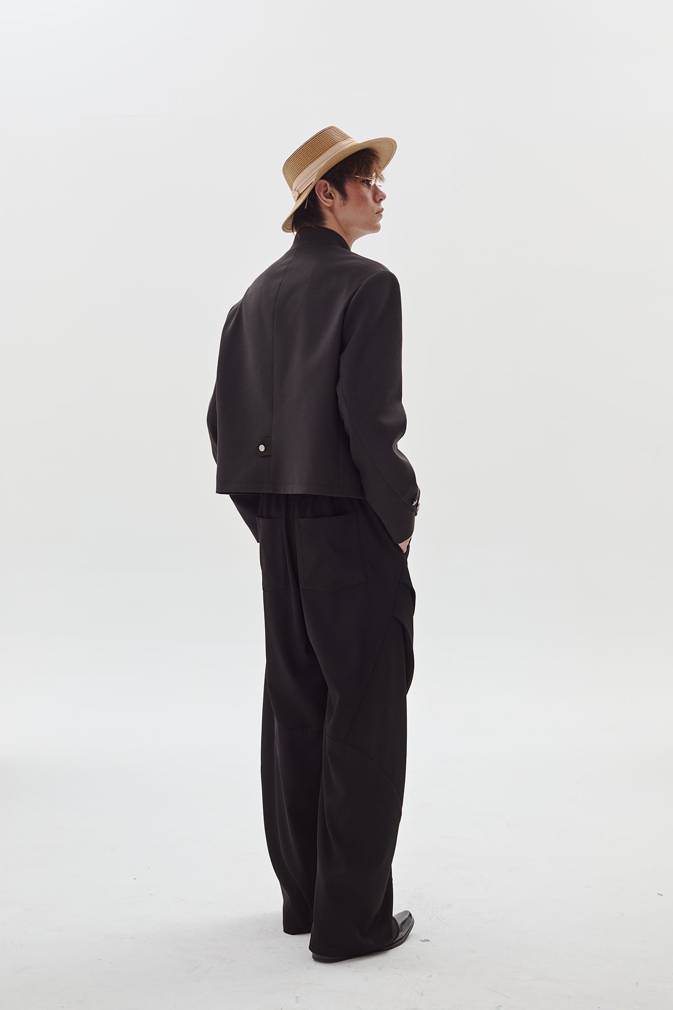 PASET Frog Buckle Stand Collar Jacket-Jacket-S-Free Shipping Leatheretro
