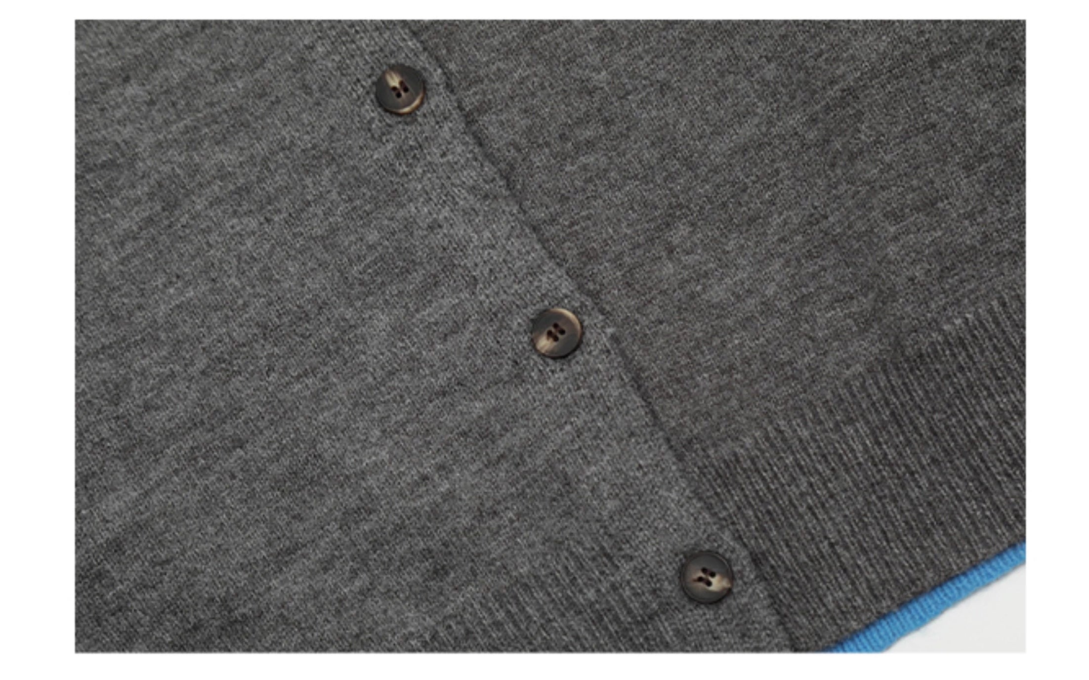 CLP Men's Two-Tone Layered Knit Cardigan Sweater-Cardigan Tops-Gray-S-Free Shipping Leatheretro