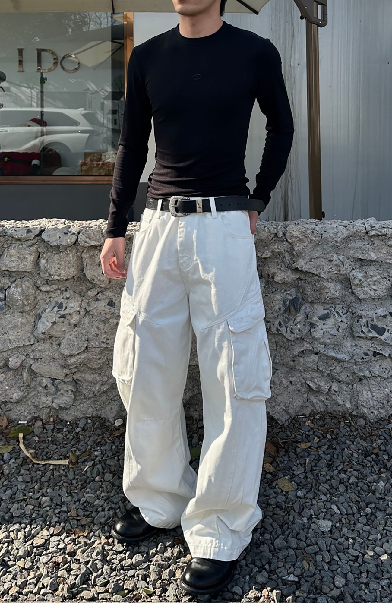 CATSSTAC Utility Raw Denim Cargo Pants-Jeans-S-Free Shipping Leatheretro