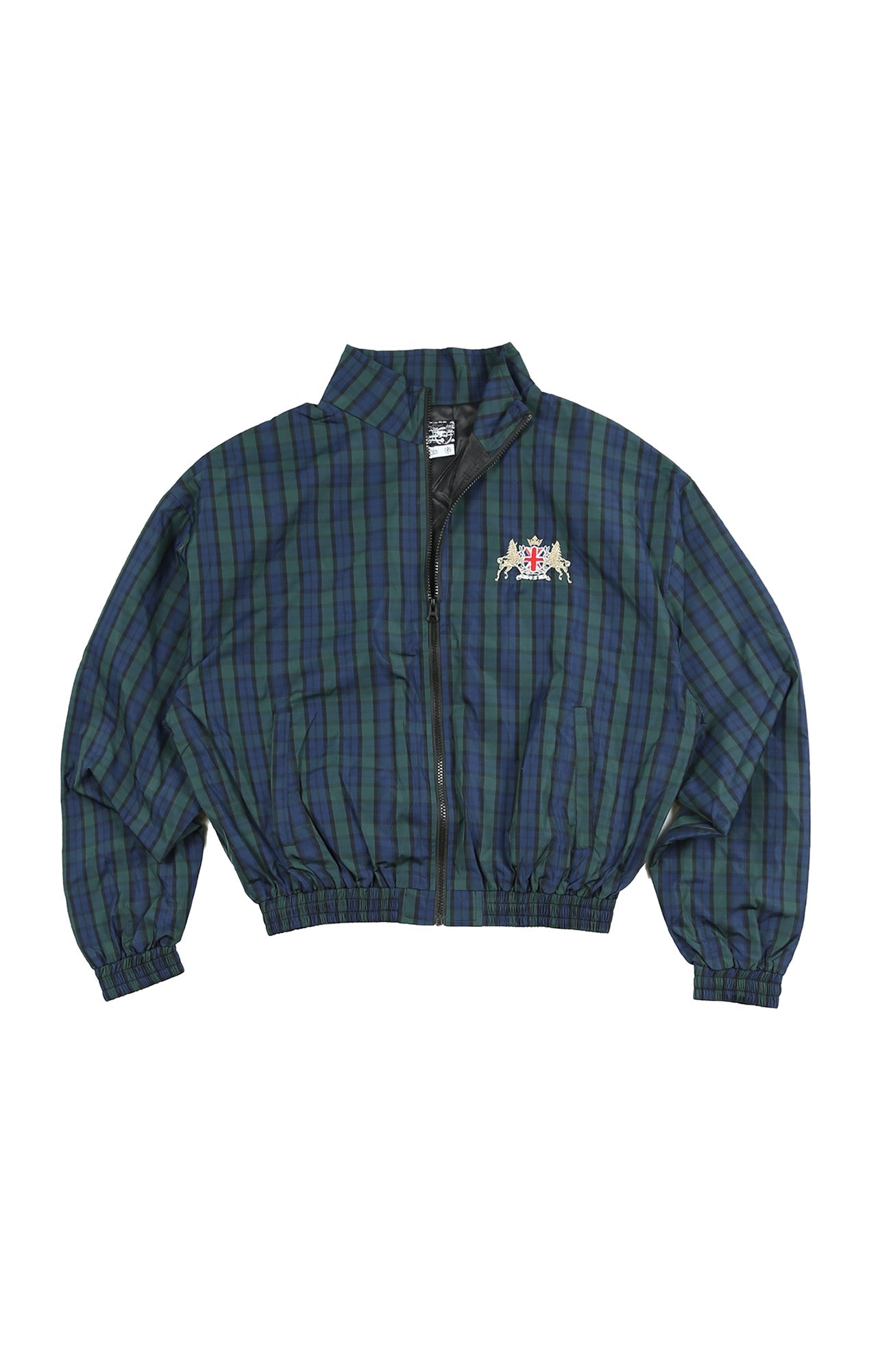 TRECLUB Retro Embroidered Plaid Jacket-Jacket-S-Free Shipping Leatheretro