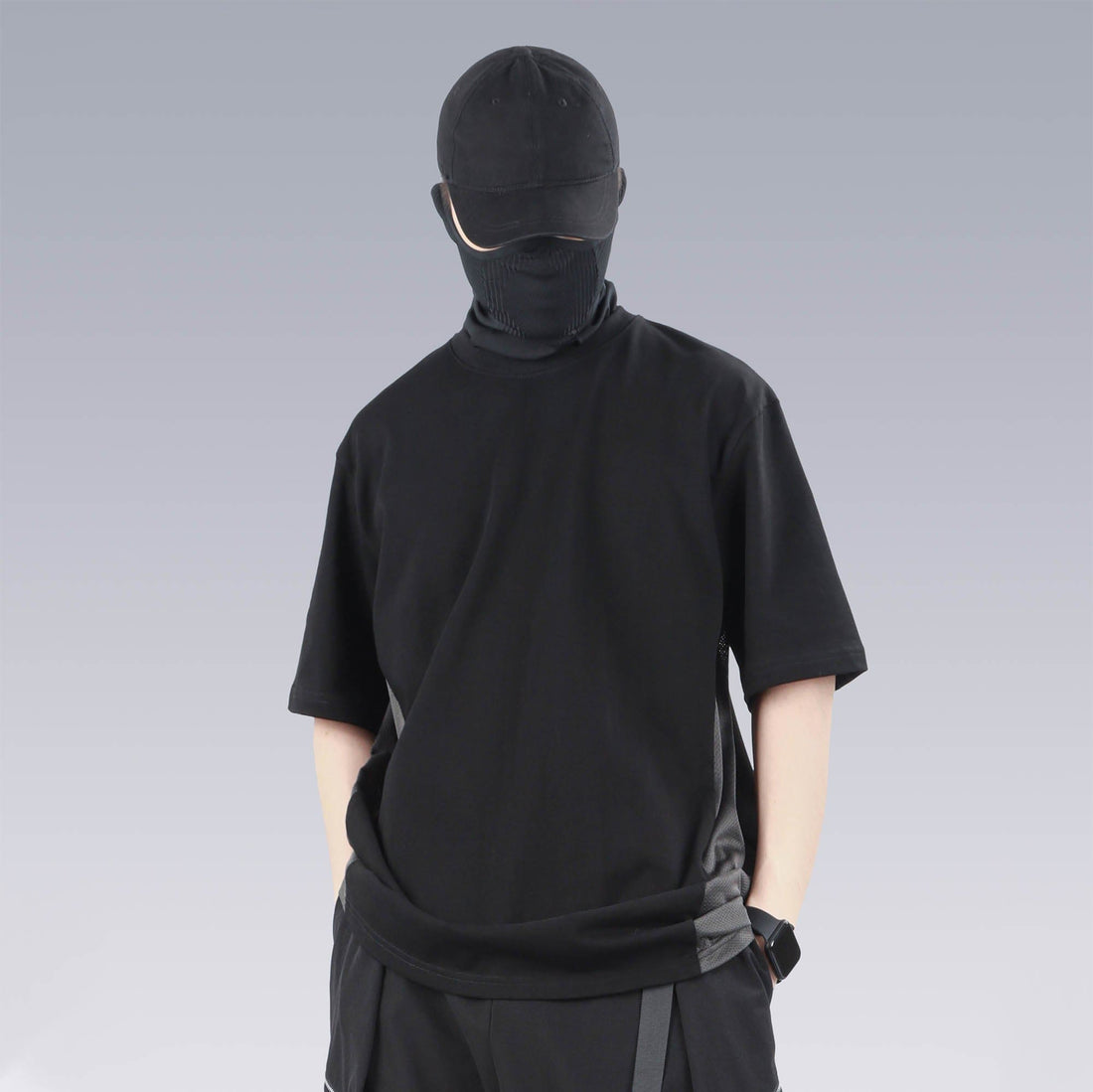 SILENSTORM Essential Spliced Mesh T-Shirt-T Shirt-S-Free Shipping Leatheretro