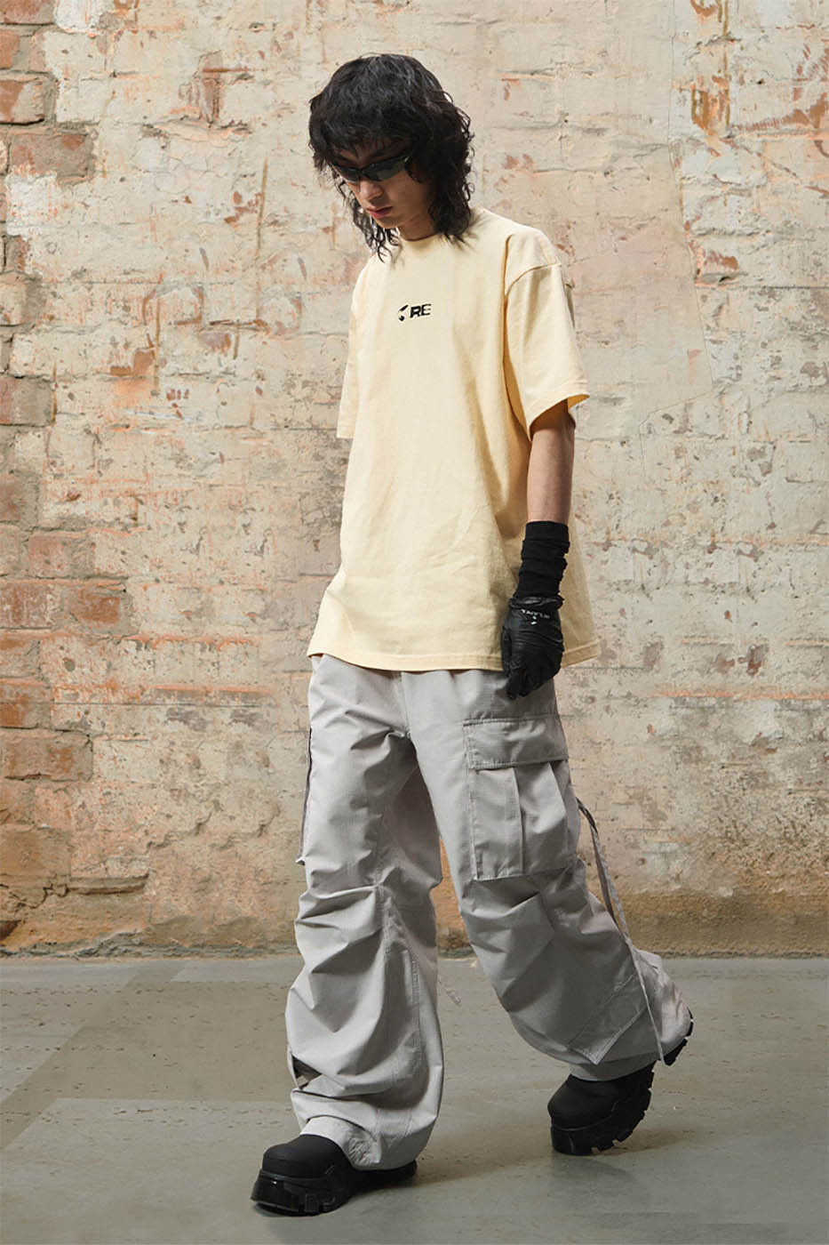 RELABEL Auxiliary Graphics T-Shirt-T Shirt-S-Free Shipping Leatheretro