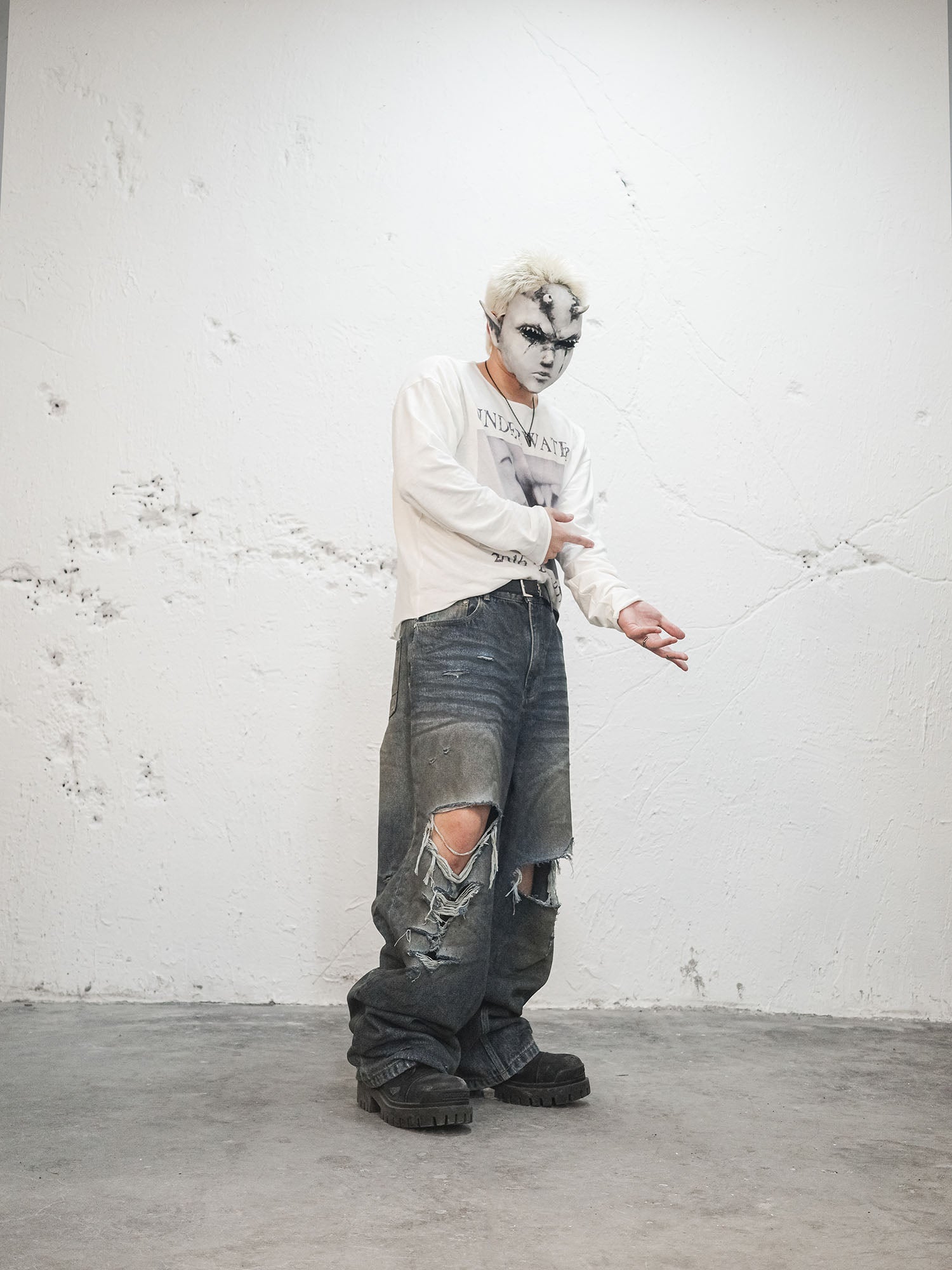 UNDERWATER Devil's Kiss Long-Sleeve Tee-L/S Tee-S-Free Shipping Leatheretro