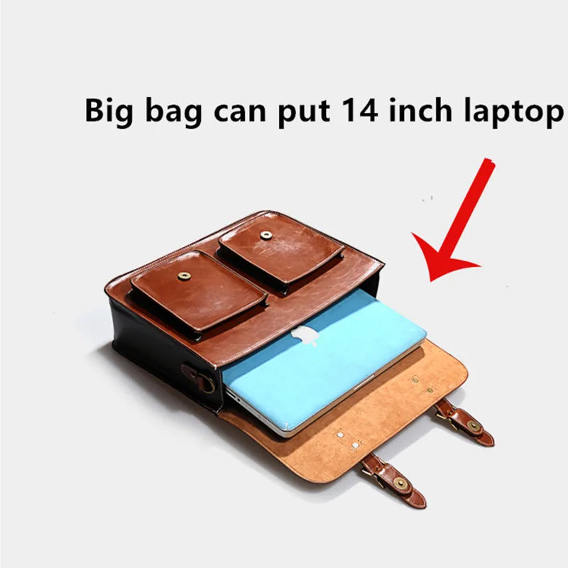 Retro Leather Women backpacks Shoulder Bag - Laptop Business Handbags-Backpacks-Black-Small-Free Shipping Leatheretro