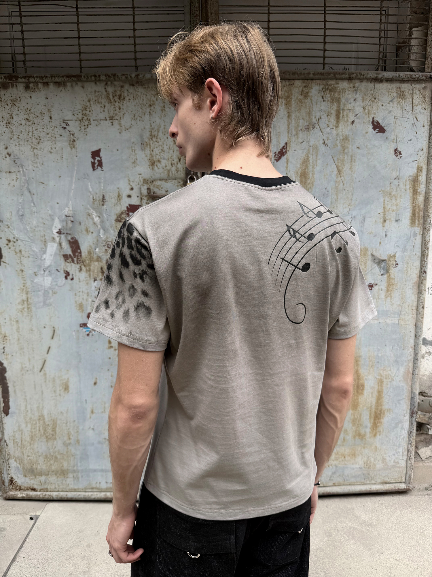 ESAIAS Washed Leopard Graphic T-Shirt-T Shirt-S-Free Shipping Leatheretro