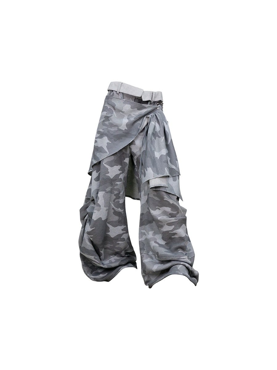 RELABEL Camo Waffle Inverted Waist Sweatpants-Pants-XS (Preorder)-Free Shipping Leatheretro