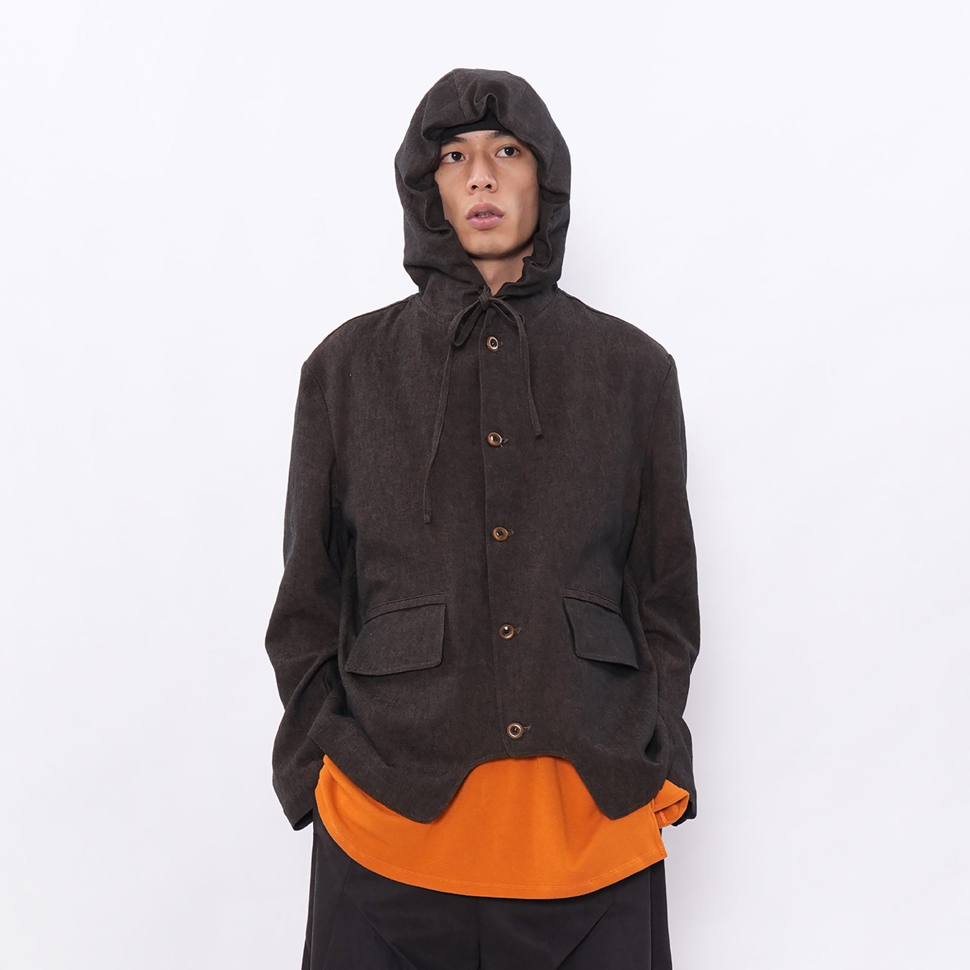 7440 37 1 Linen-Cotton Drawstring Hooded Blazer-Jacket-S (Preorder)-Free Shipping Leatheretro