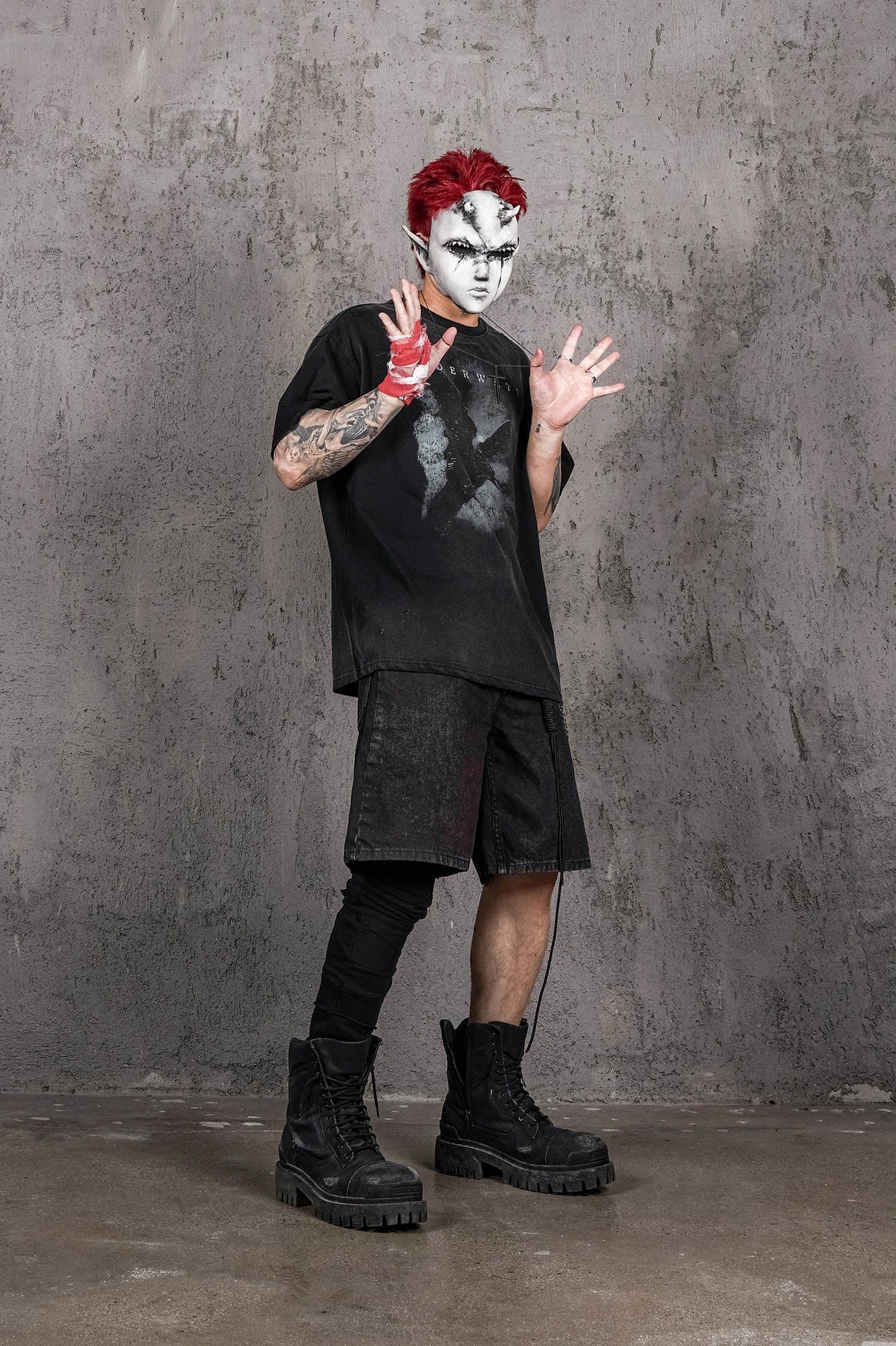 UNDERWATER The Dark Raven Distressed T-Shirt-T Shirt-S-Free Shipping Leatheretro