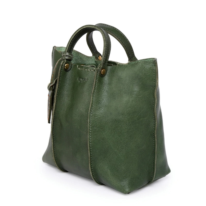 Premium Cowhide Leather Shoulder Tote Bag - Modern Bucket Style Shoulder Bags-Shoulder Bag-Black-Free Shipping Leatheretro
