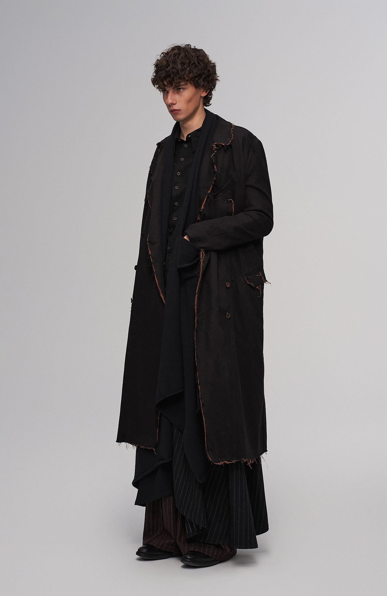 ILNya Nieternite Nifutur Raw-Edge Wool-Blend Longline Coat-Jacket-S(0)-Free Shipping Leatheretro