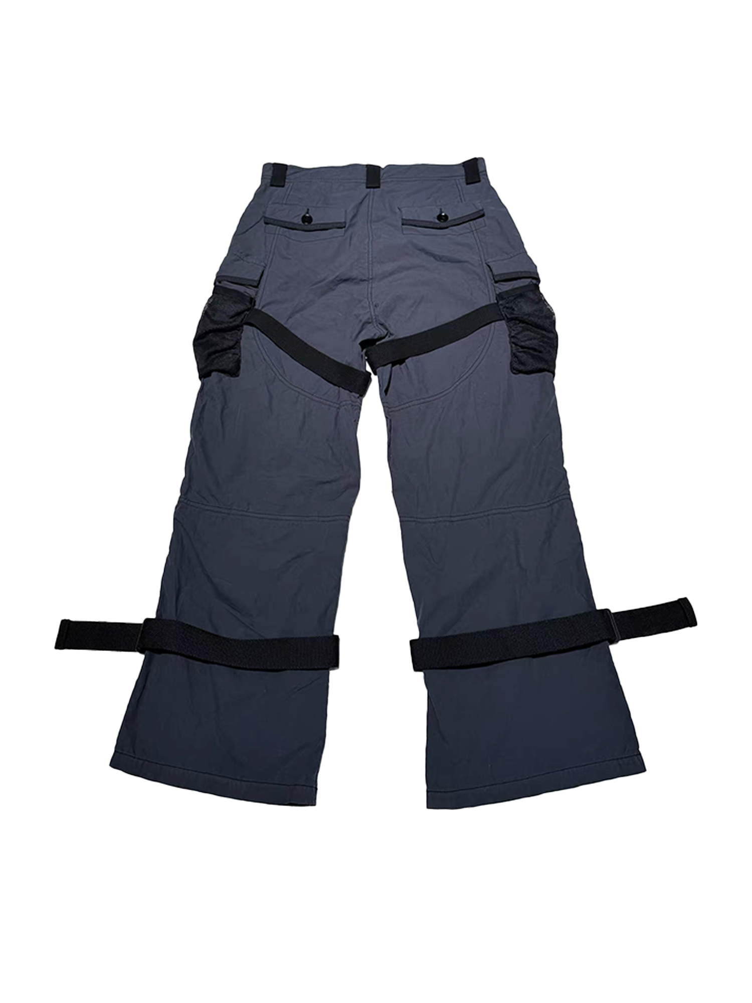 PCCVISION Adjustable Strap Washed Utility Cargo Pants-Pants-S (Preorder)-Free Shipping Leatheretro