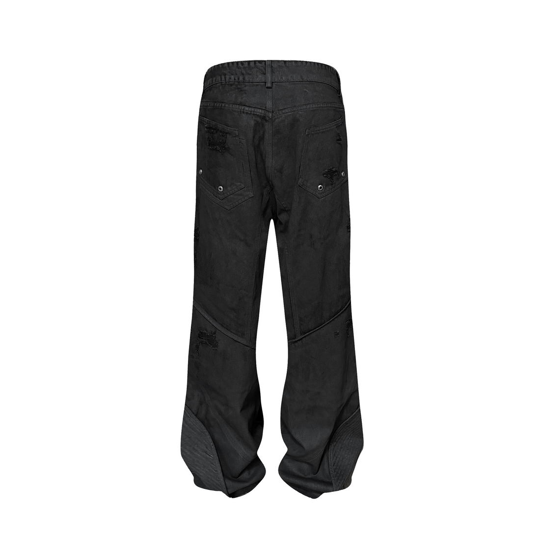 TH4SWE x GOJOYJINNI Washed Waxed Armor Moto Jeans-Jeans-S-Free Shipping Leatheretro