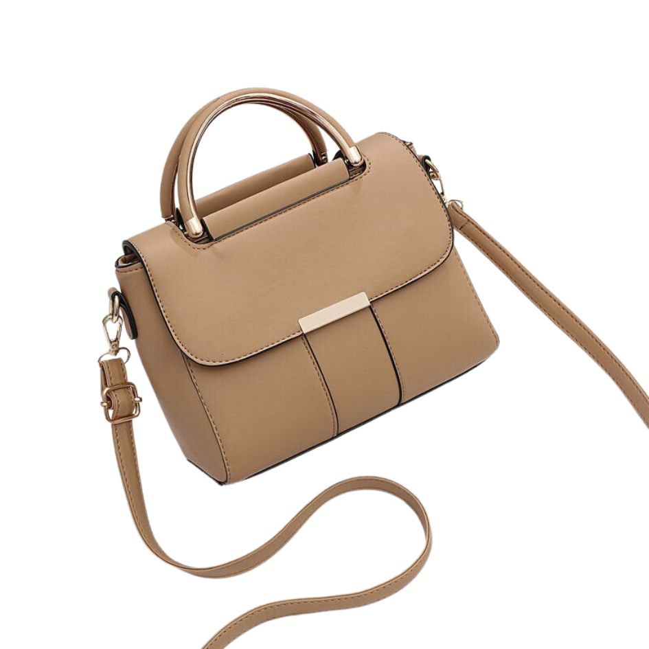 Korean Version Fashion Trendy Ladies Party Bag-Handbags-Khaki-Free Shipping Leatheretro