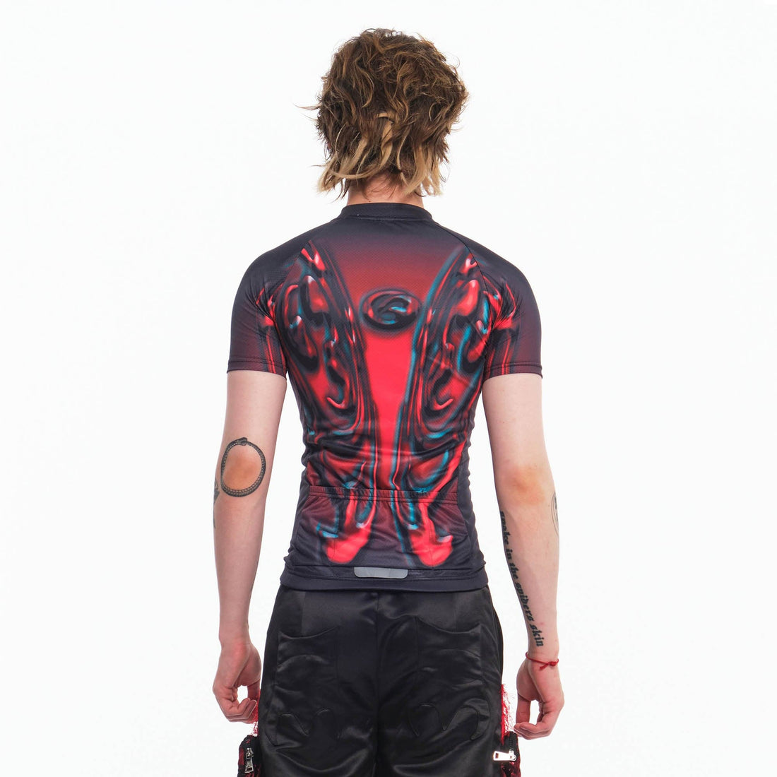 EMBRYO Totem Abstract Cycling Jersey-T Shirt-S-Free Shipping Leatheretro
