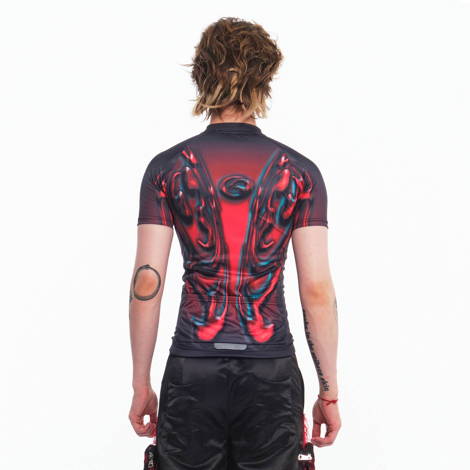 EMBRYO Totem Abstract Cycling Jersey-T Shirt-S-Free Shipping Leatheretro