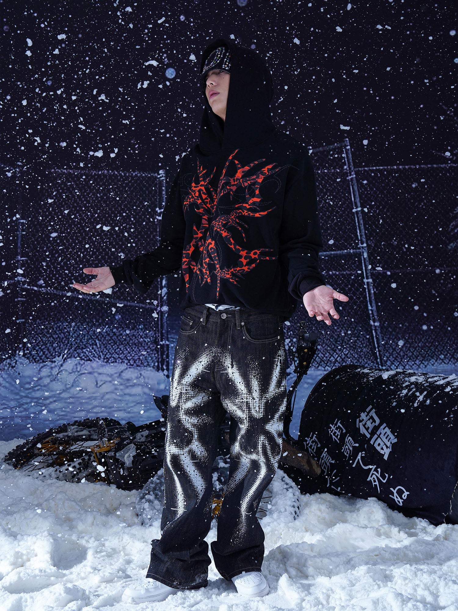 VINKID Leopard Thorn Patch Hoodie-Hoodie-S (Preorder)-Free Shipping Leatheretro