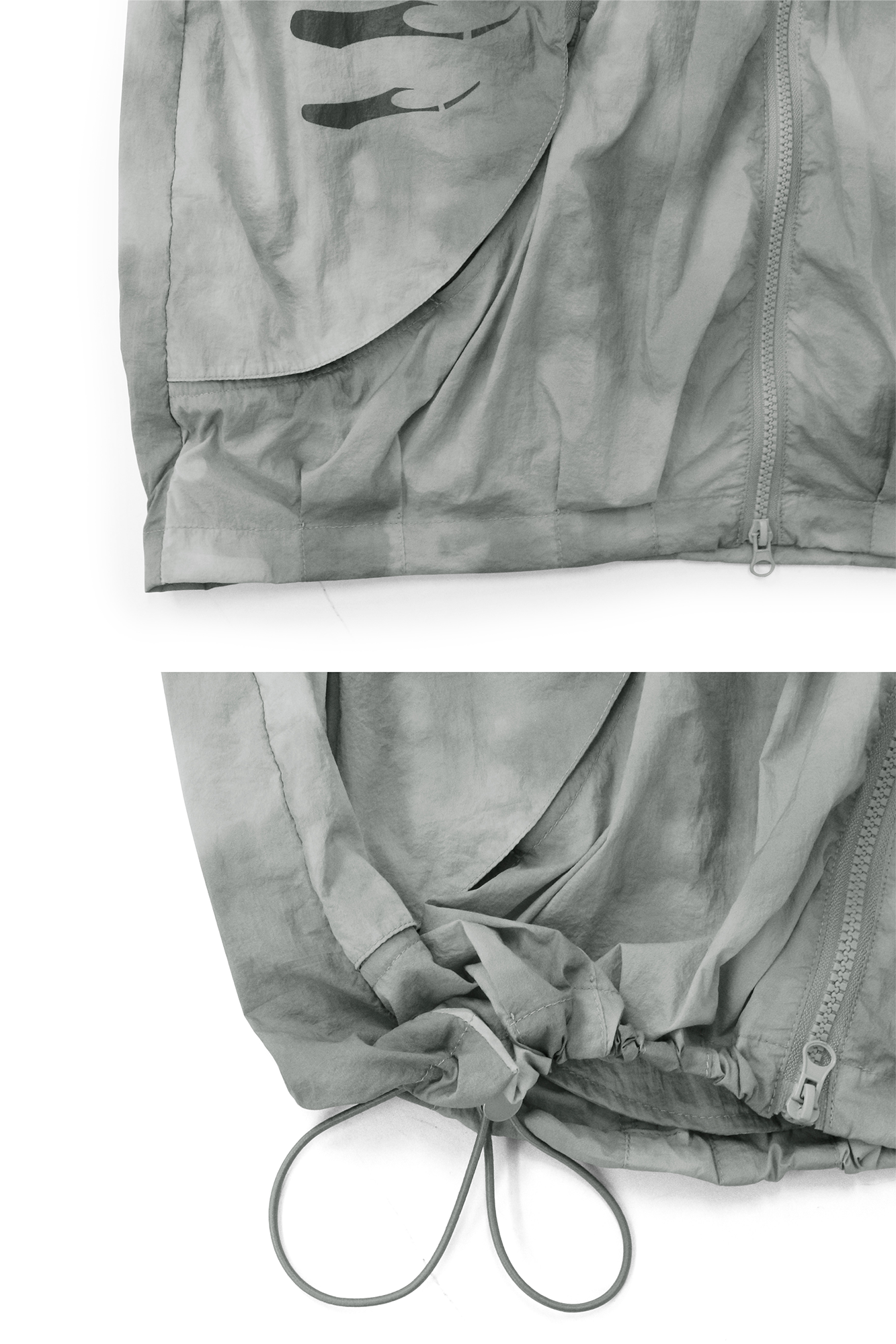 RELABEL Acid-Wash Balloon Hem Hooded Jacket Black-Jacket-XS (Preorder)-Free Shipping Leatheretro