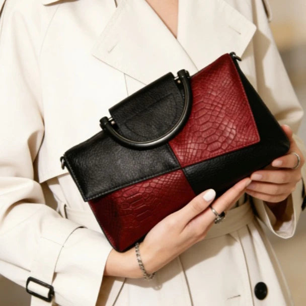Large Capacity Crocodile Pattern Fashion Slouch Bag - New Style Party Handbag-Handbags-White-Free Shipping Leatheretro