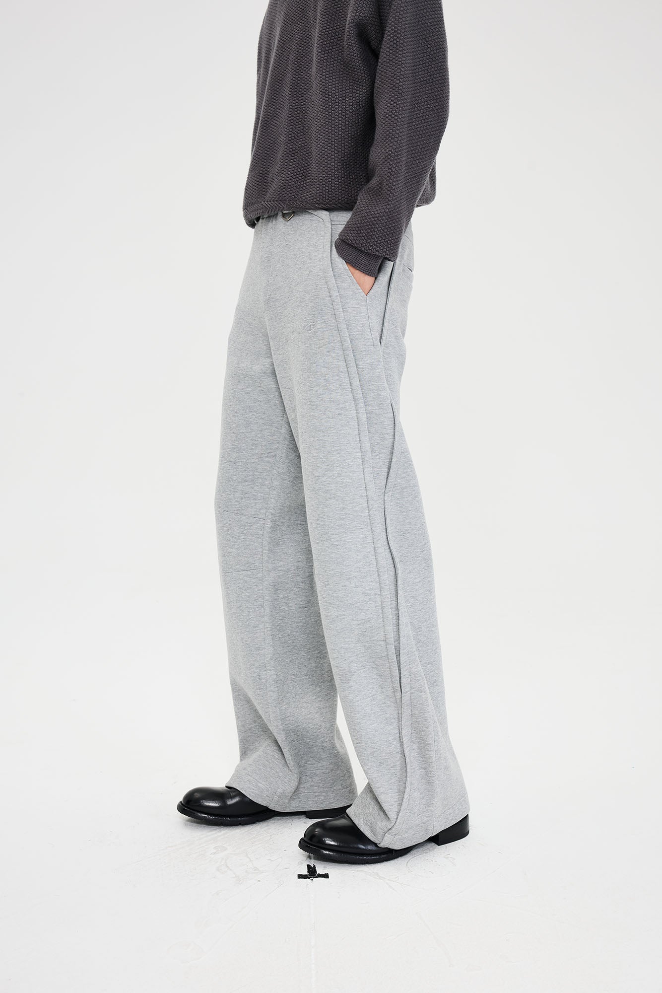 CATSSTAC Essential Panel Straight-Leg Sweatpants-Pants-M-Gray-Free Shipping Leatheretro