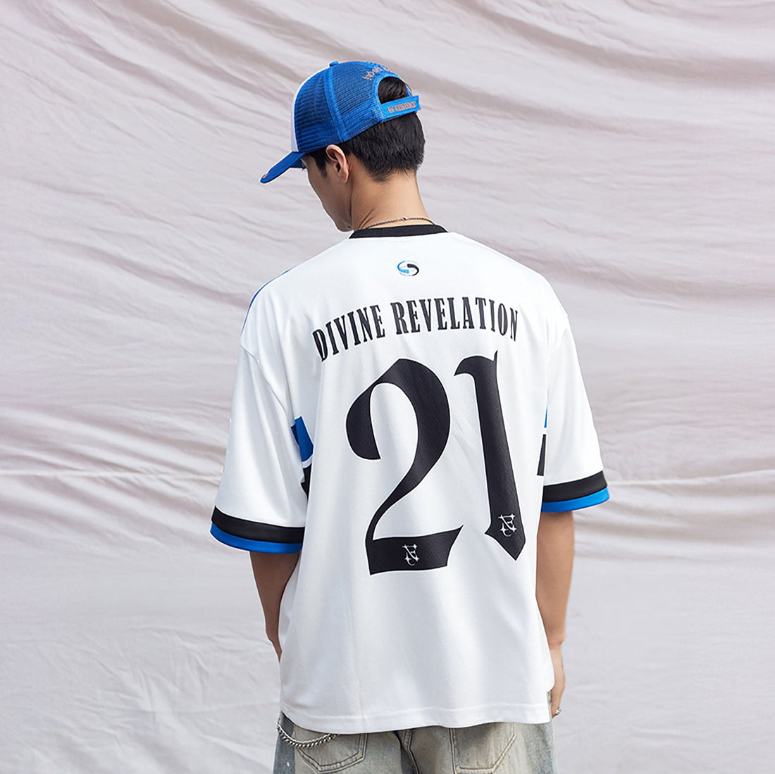 IN EXISTENCE NO.21 Contrast Graphic Sports T-Shirt-T Shirt-S-Free Shipping Leatheretro