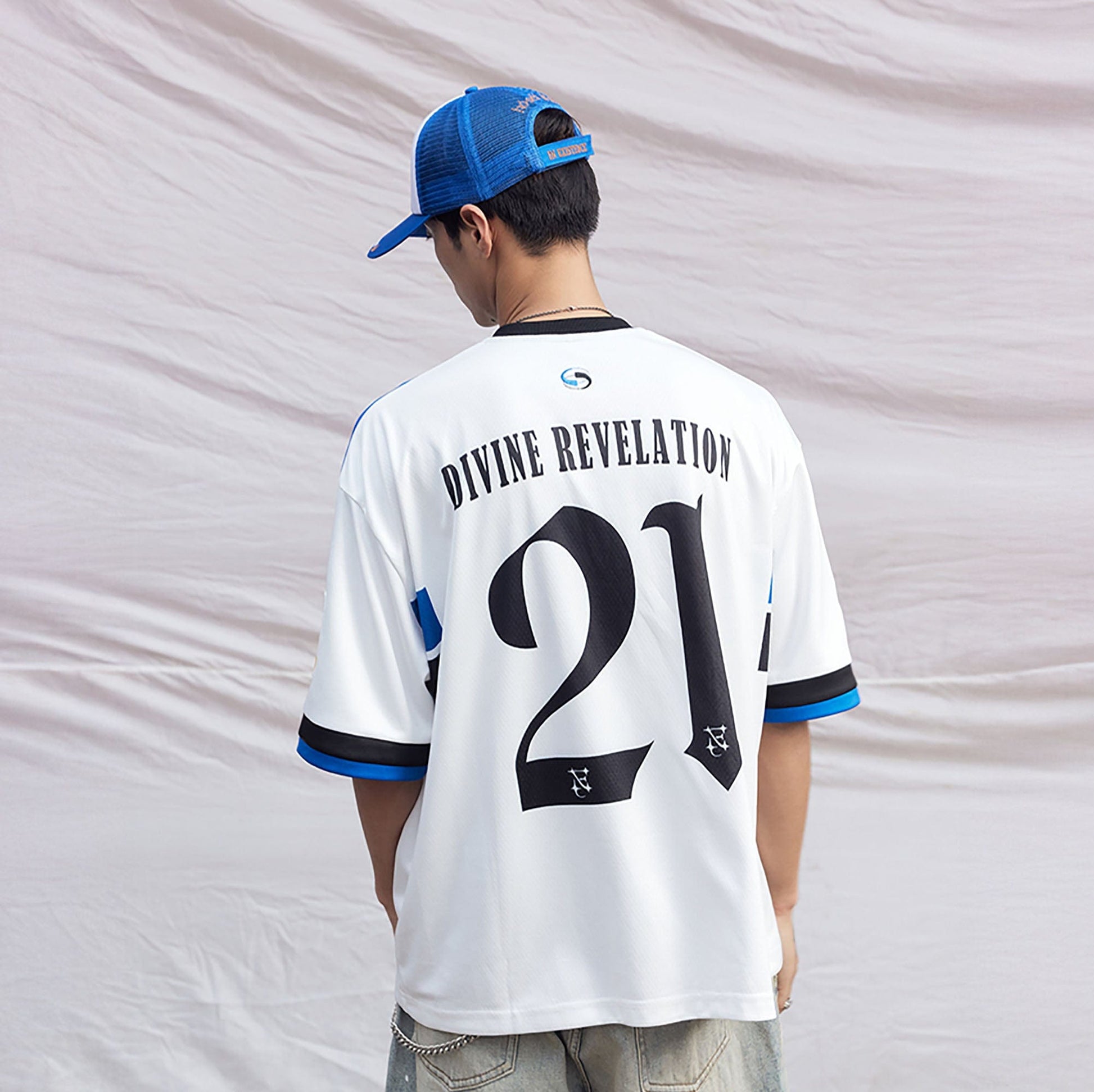 IN EXISTENCE NO.21 Contrast Graphic Sports T-Shirt-T Shirt-S-Free Shipping Leatheretro