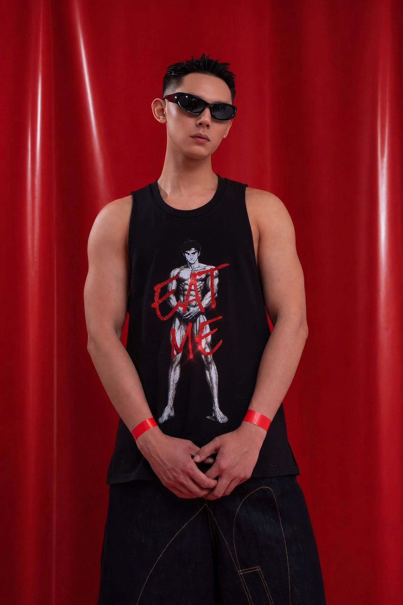 CLP Diamond Eat Me Graphic Tank Top-Tank Top-S-Free Shipping Leatheretro