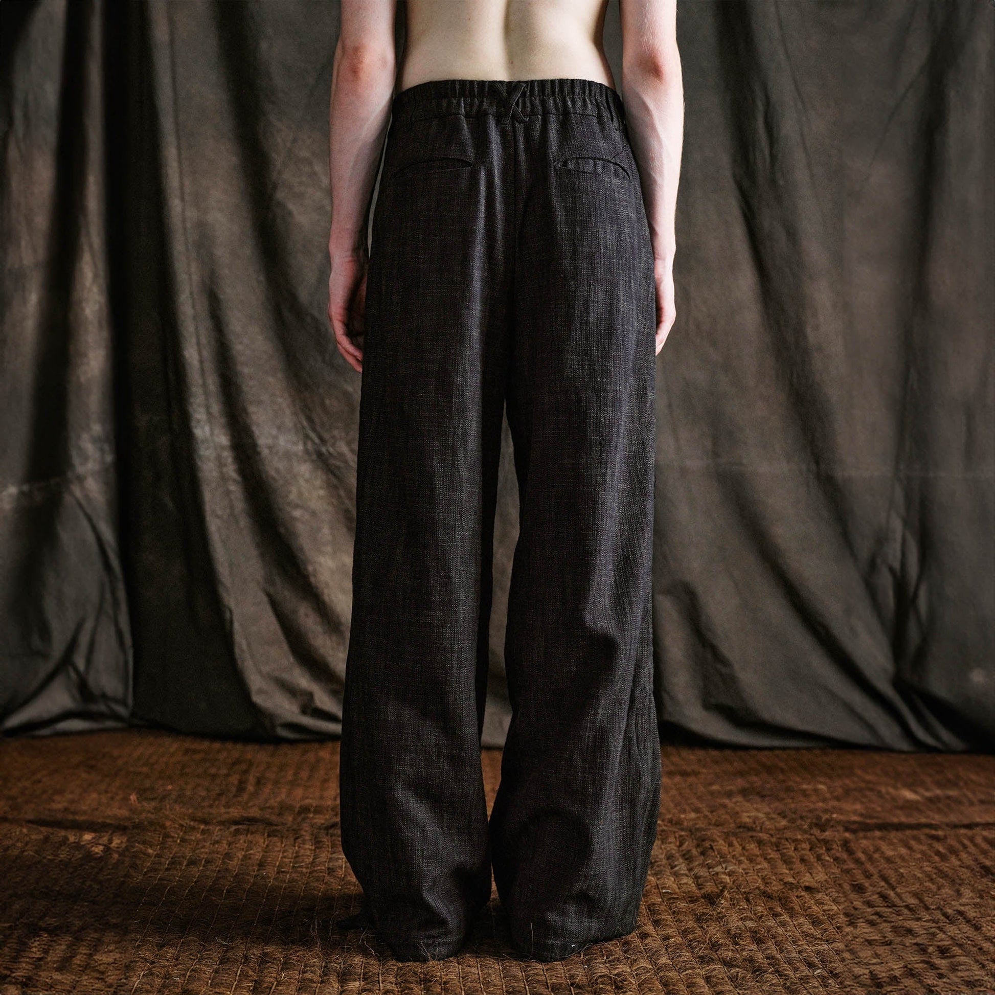 ILNya Nieternite Nifutur Wool-Blended Pleated-Waist Spliced Trousers-Pants-S(0)-Free Shipping Leatheretro