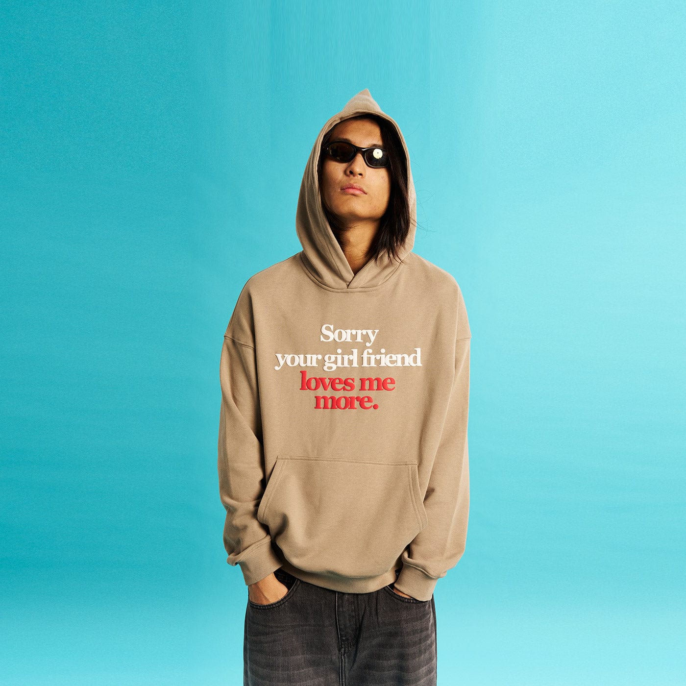 WCC Sorry Your Girlfriend Loves Me More Hoodie-Hoodie-M-Grey-Free Shipping Leatheretro