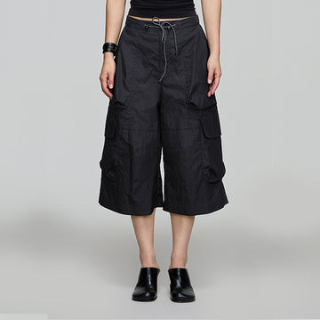 OPICLOTH Multi-Pocket Drawstring Cargo Shorts-Shorts-XS-Free Shipping Leatheretro