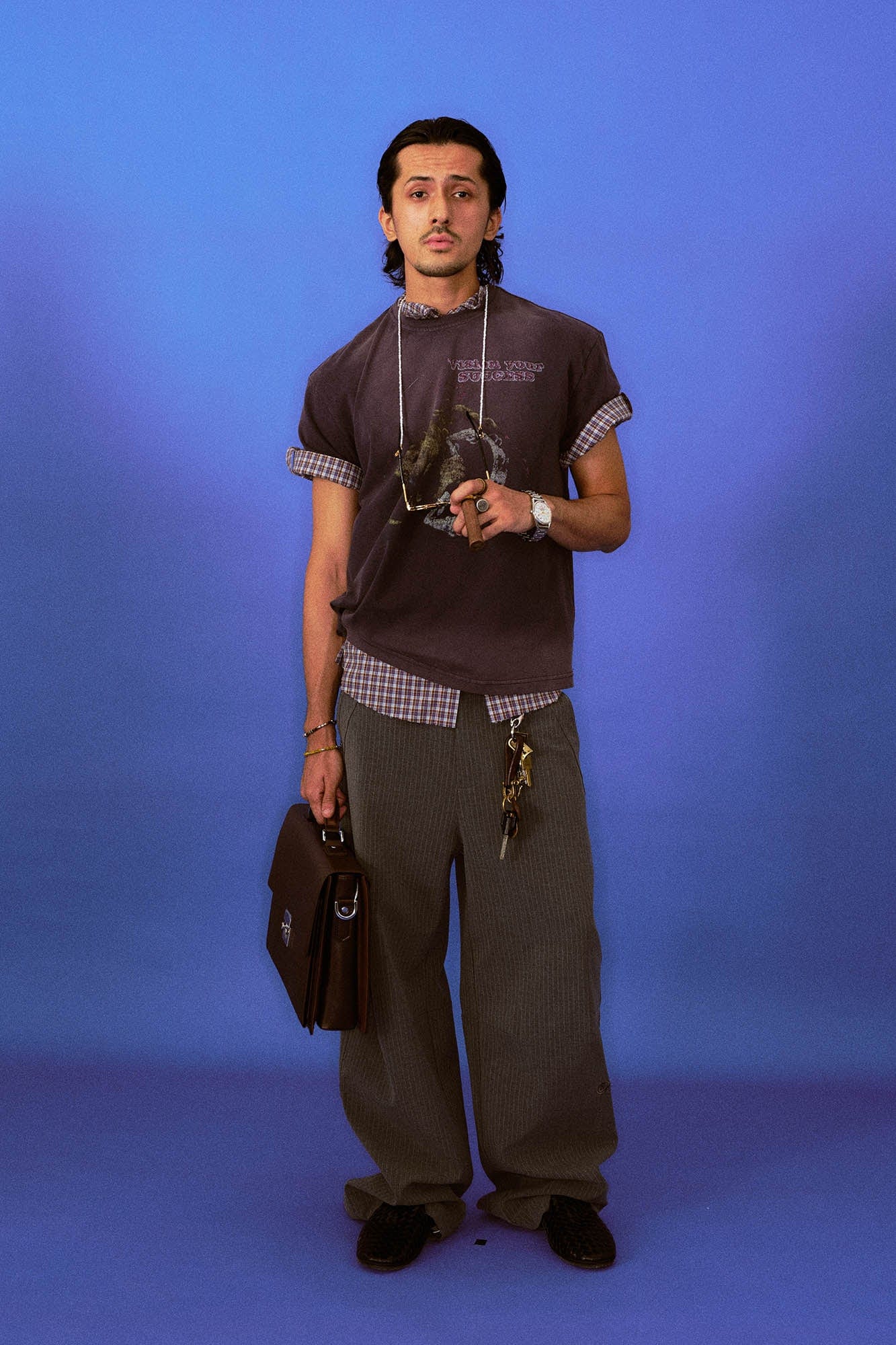 TRECLUB Vision Your Success Washed Graphic T-Shirt-T Shirt-S-Free Shipping Leatheretro