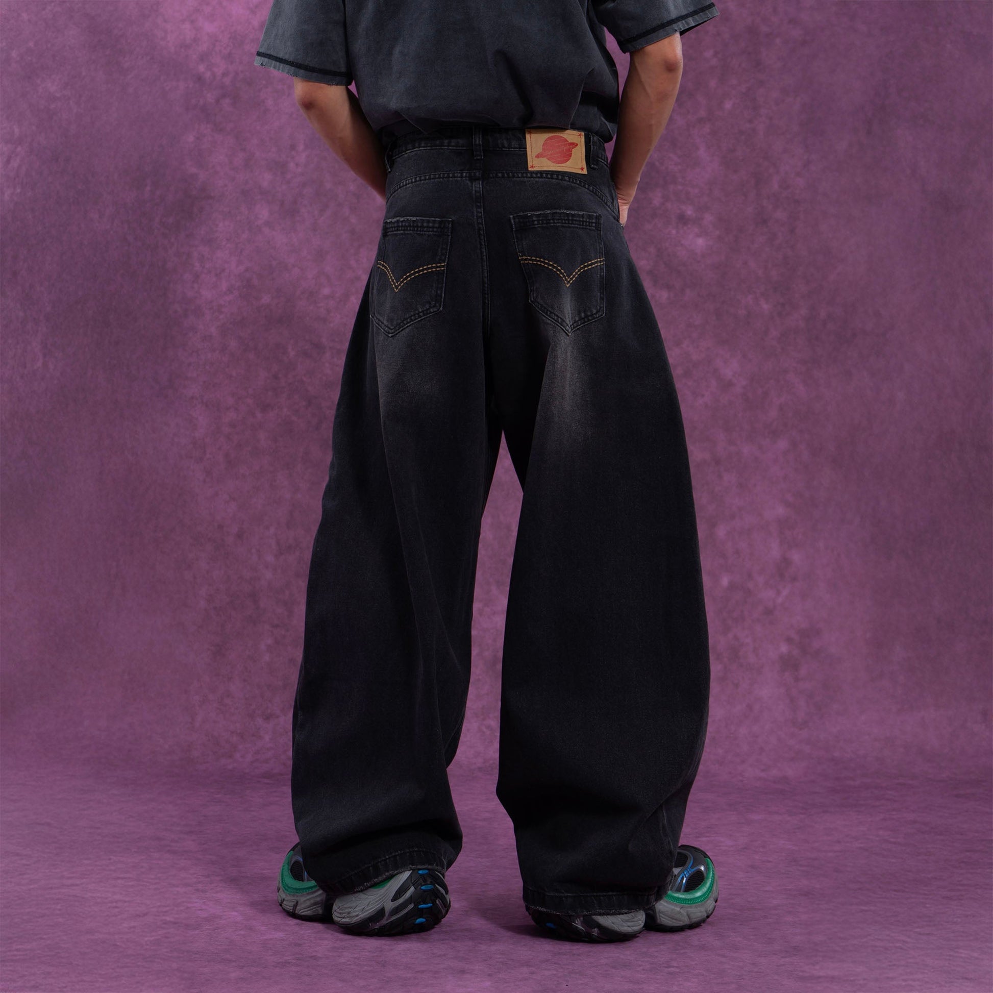 CLP Washed Balloon-Leg Jeans-Jeans-M-Free Shipping Leatheretro