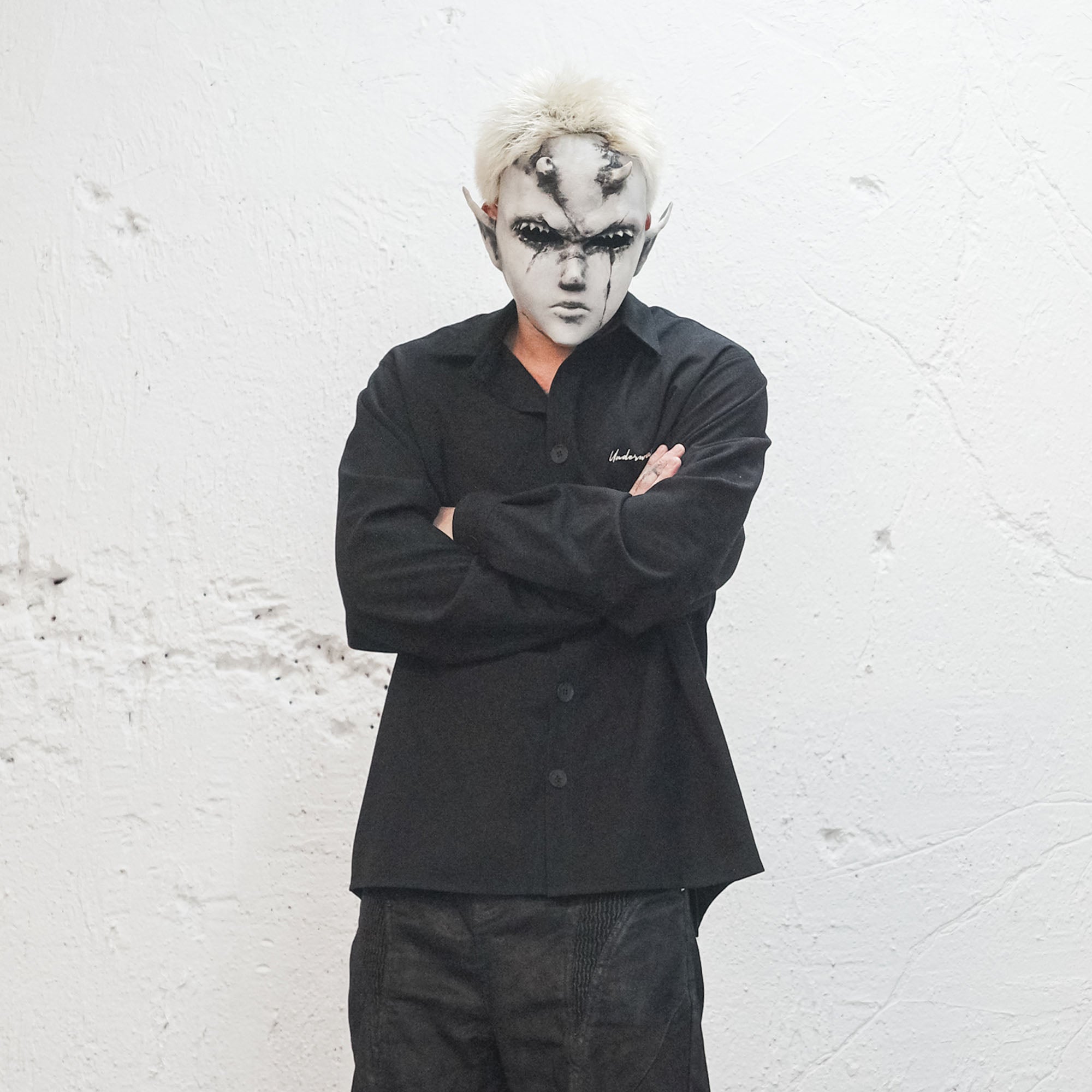 UNDERWATER Spine LOGO Embroidered Shirt-Shirt-S-Free Shipping Leatheretro