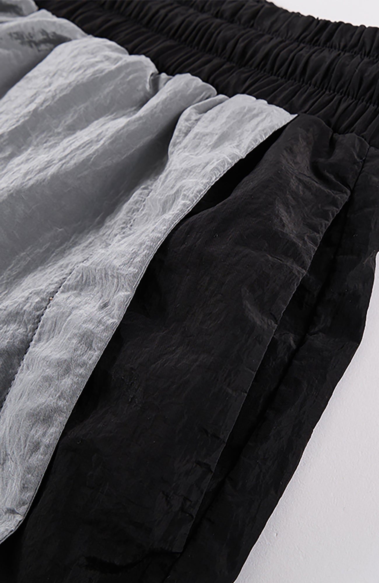 F2CE Metallic Nylon Panel Shorts-Shorts-S-Free Shipping Leatheretro