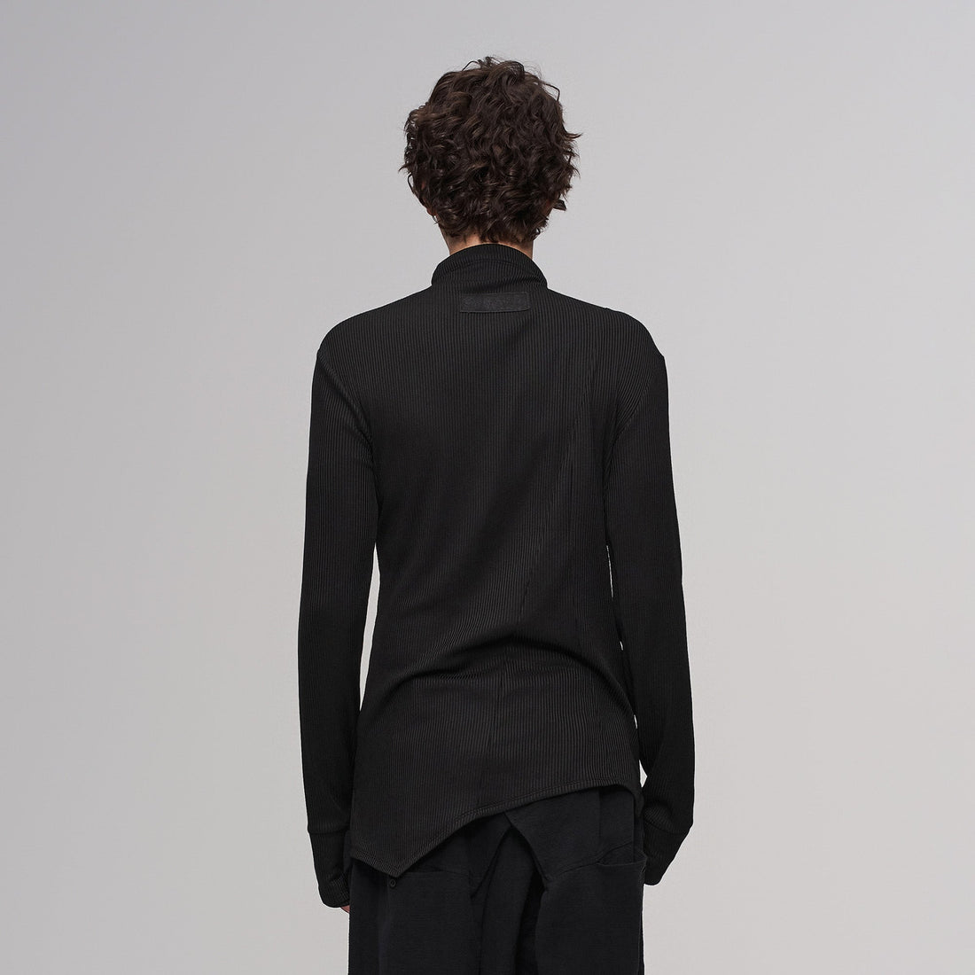 ILNya Nieternite Nifutur Asymmetric Ribbed Mock Neck Sweater-Sweater-S (0)-Free Shipping Leatheretro