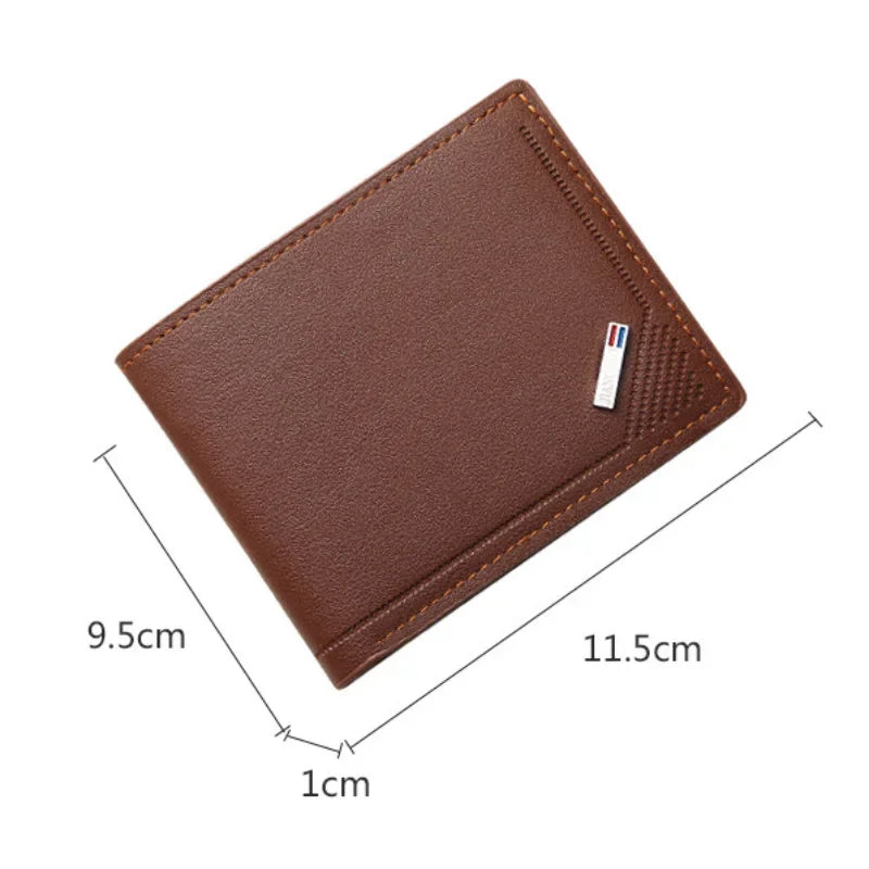 Luxury Handmade Leather Bifold Wallet - Vintage Premium Money Bag-Wallets & Money Clips-Black-Free Shipping Leatheretro
