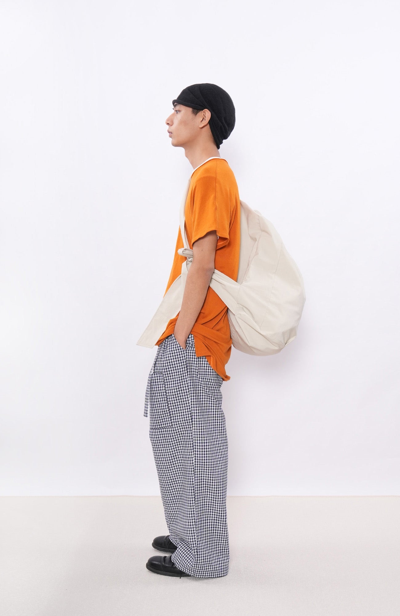7440 37 1 Check Double-Pleat Wide-Leg Pants-Pants-S (Preorder)-Free Shipping Leatheretro