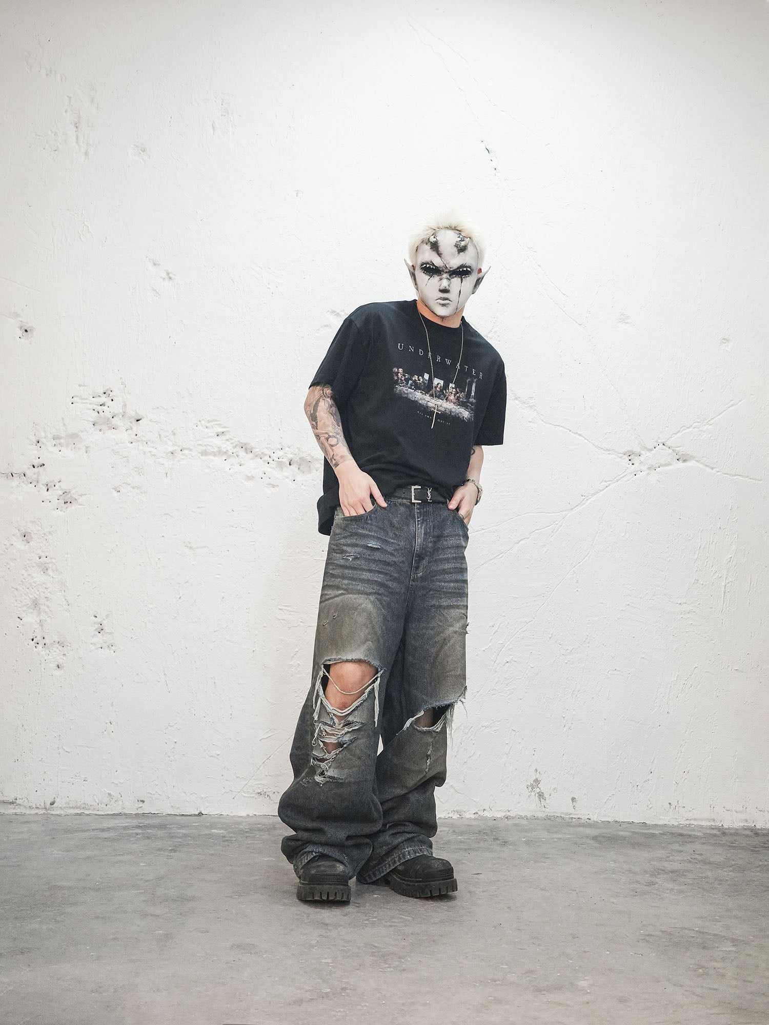 UNDERWATER Last Supper Tee-T Shirt-S-Free Shipping Leatheretro