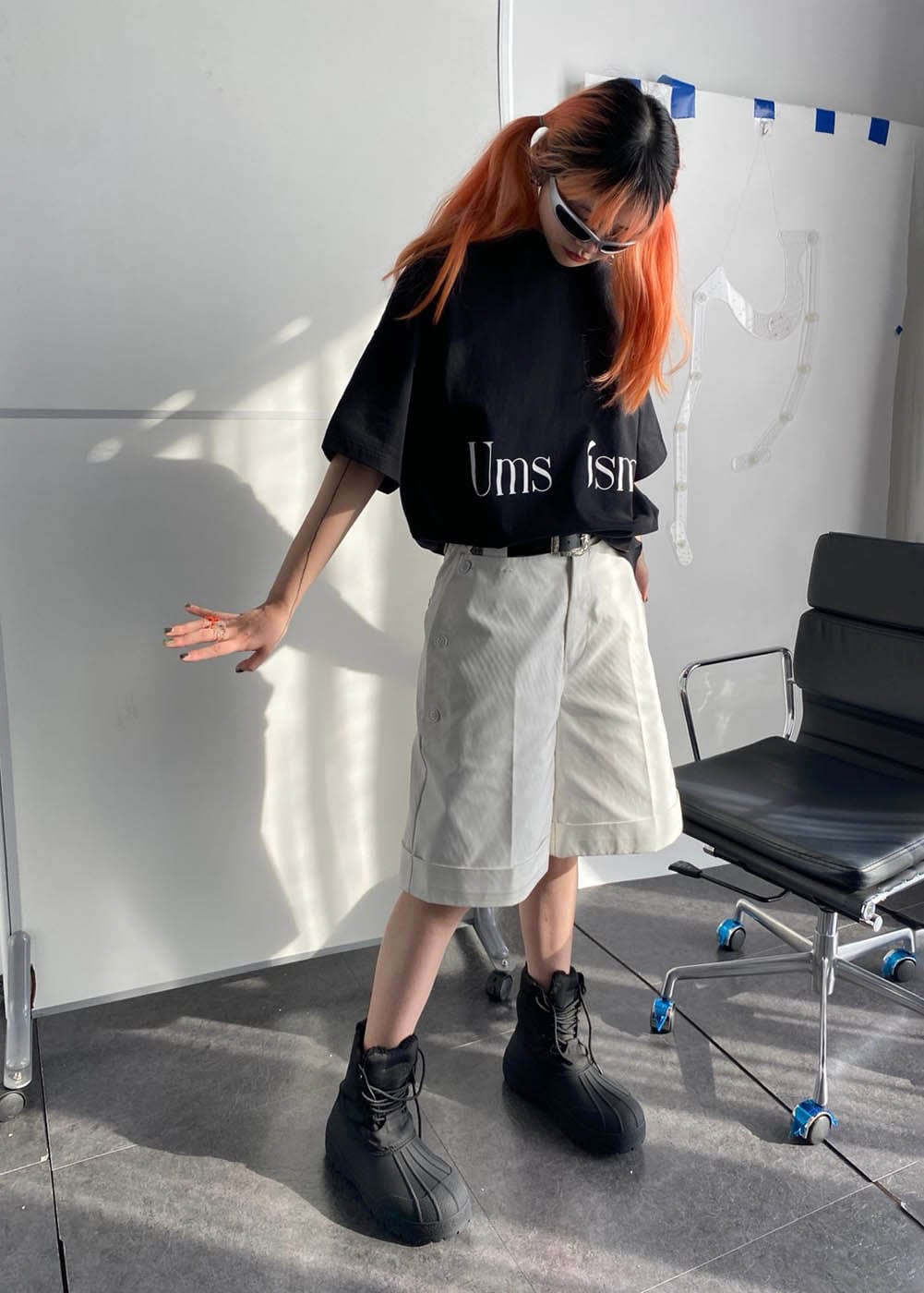 UMAMIISM Essential Oversized LOGO T-Shirt (Only Size L Left)-T Shirt-XS-Free Shipping Leatheretro